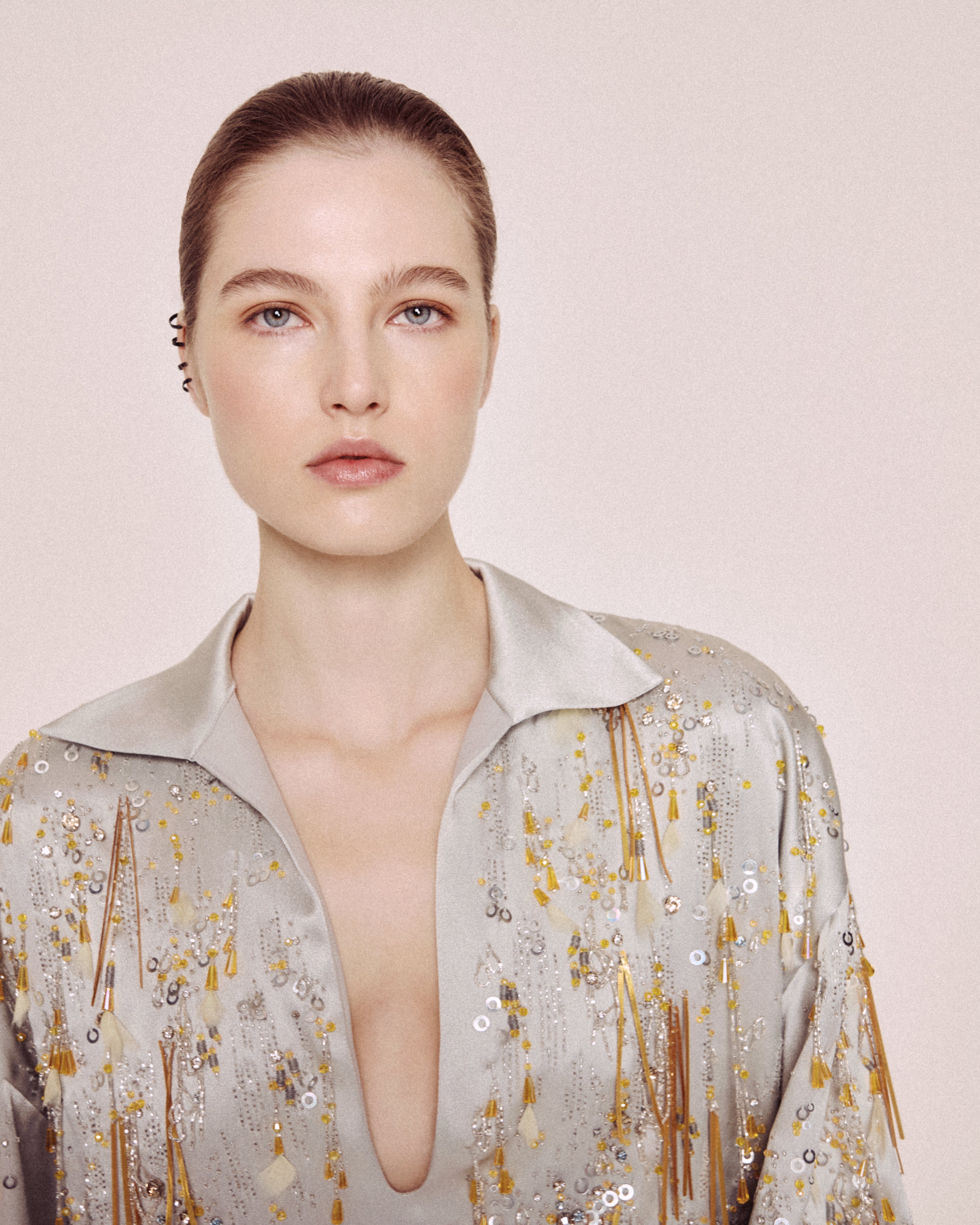 Silk Chiffon Mini Dress