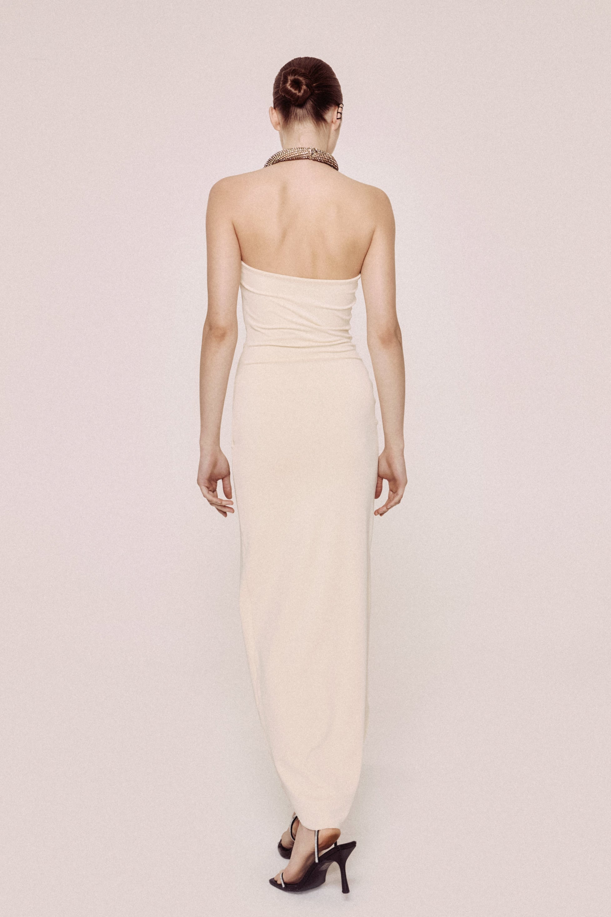 Fluid Jersey Dress with Embroidery AmenStyle dress AMEN.