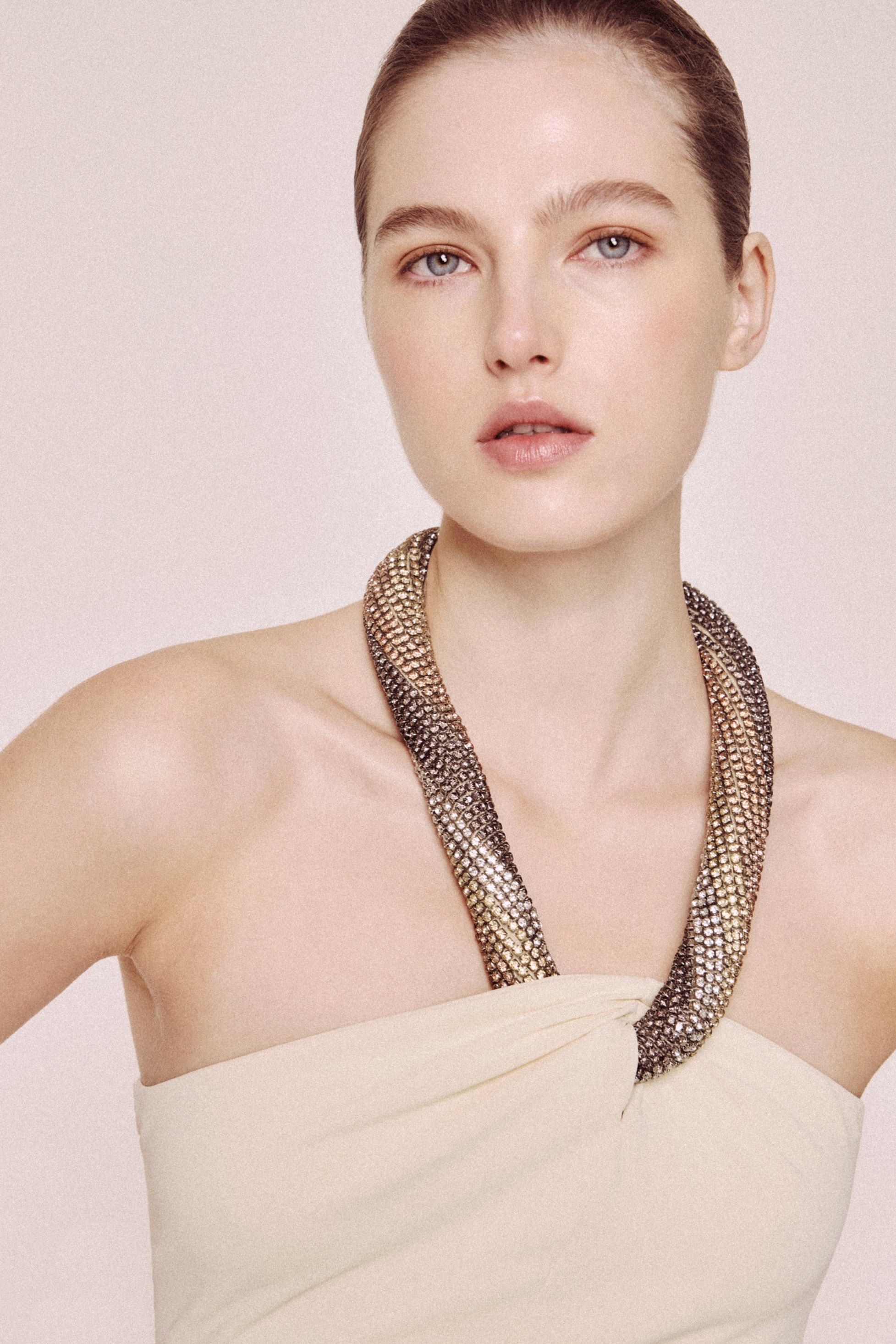 Fluid Jersey Dress with Embroidery AmenStyle dress AMEN.