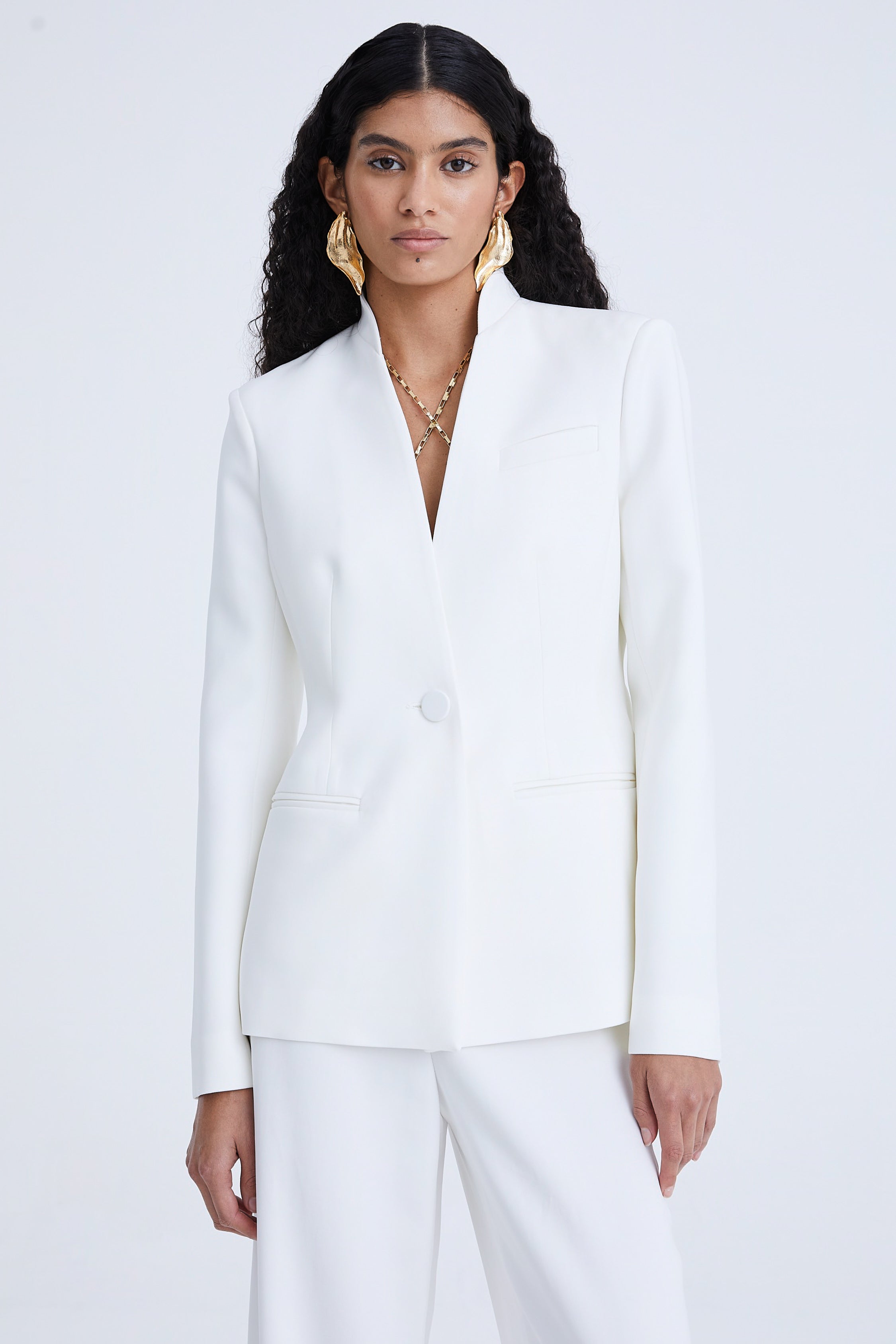 Fitted Blazer in Crepe AmenStyle blazer AMEN.