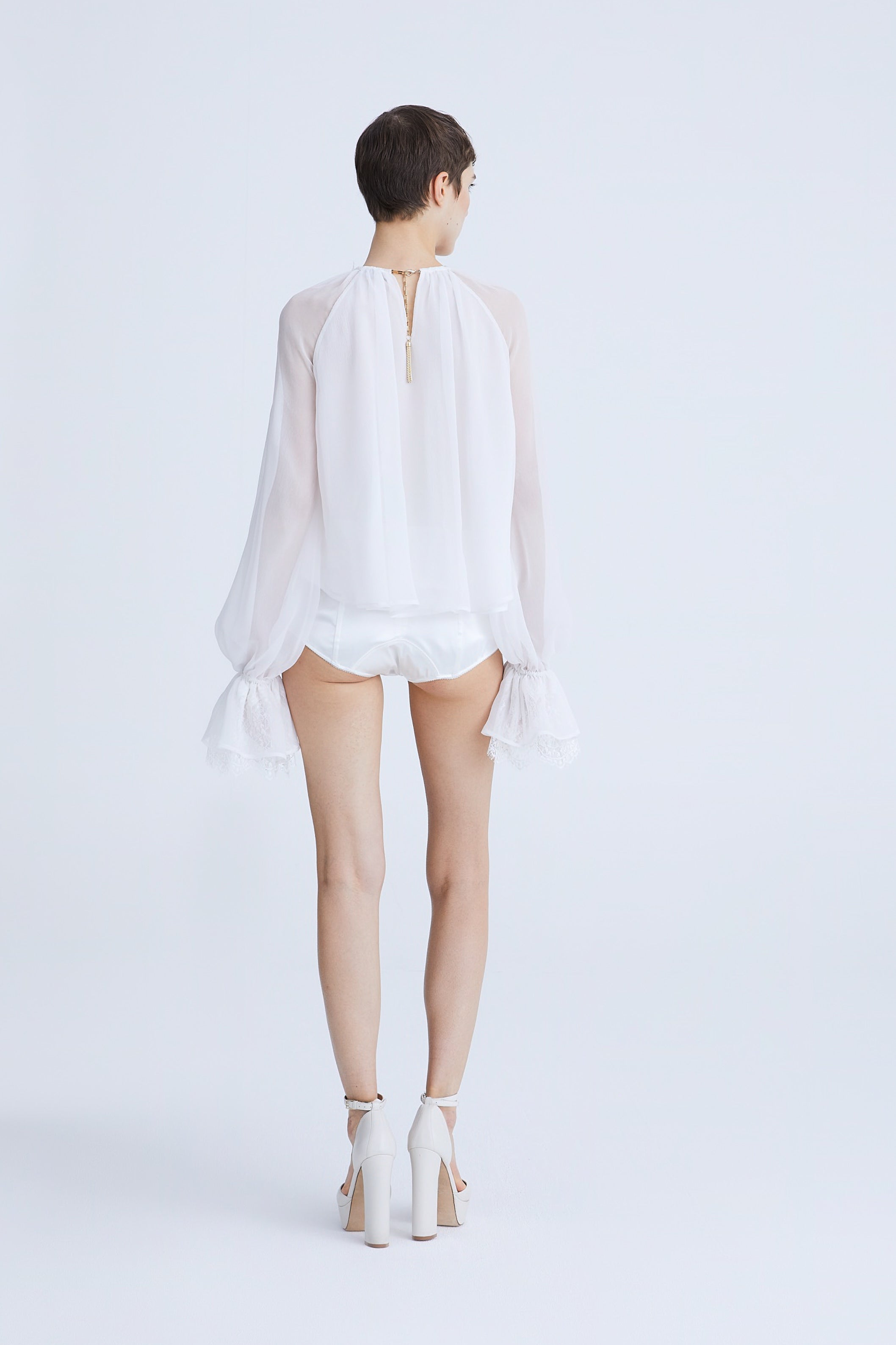 Blouse in silk chiffon AmenStyle SHIRT AMEN.