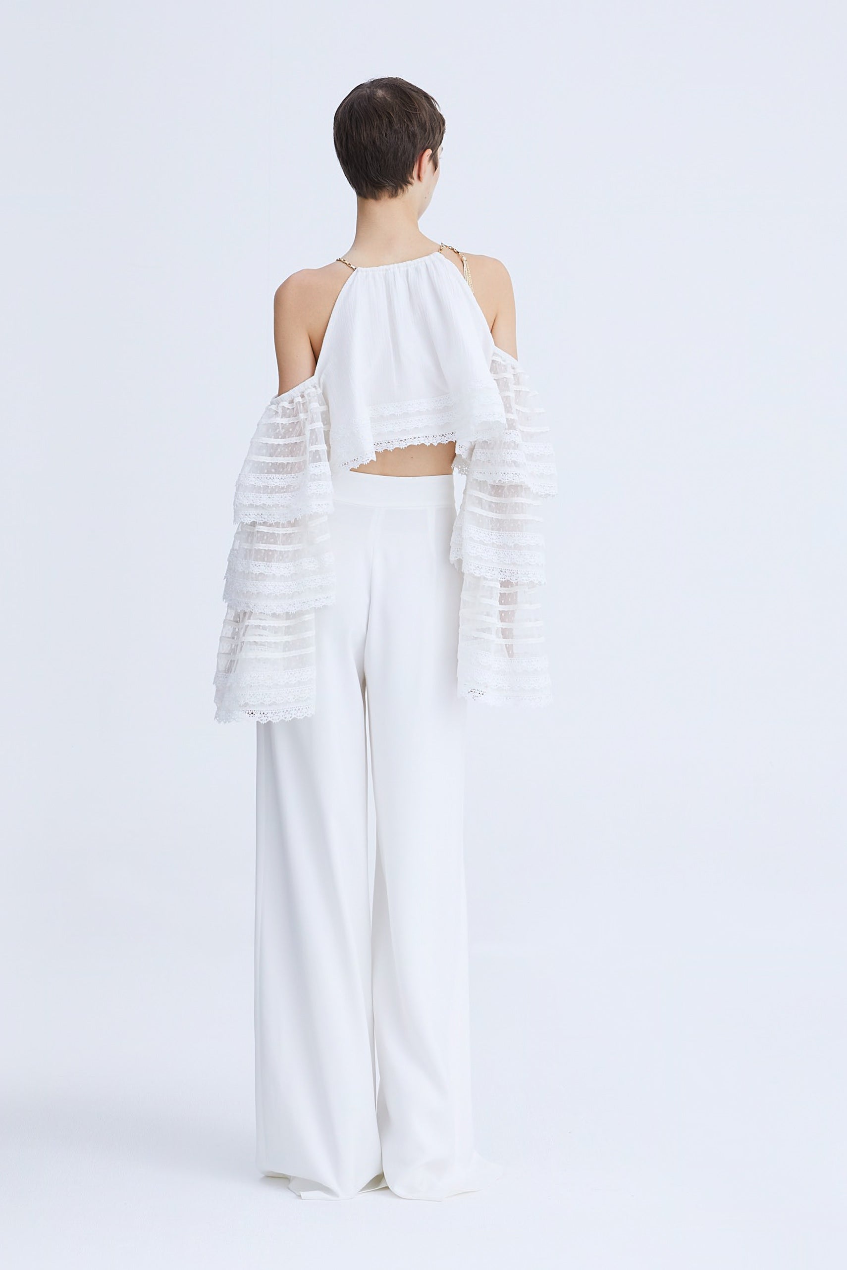 Wide-Leg Pants in Crepe AmenStyle pants AMEN.