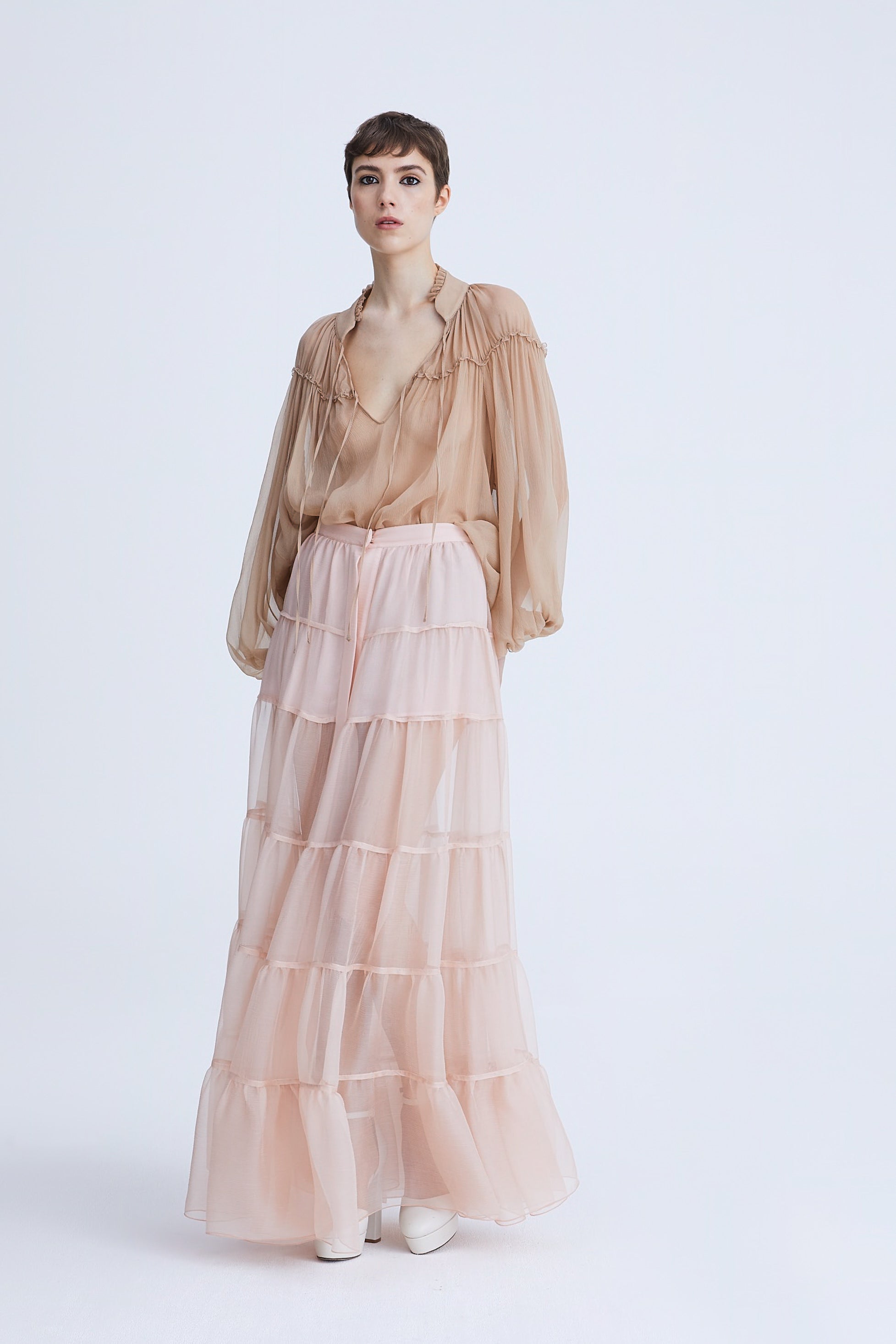 Silk Chiffon Skirt AmenStyle skirt AMEN.