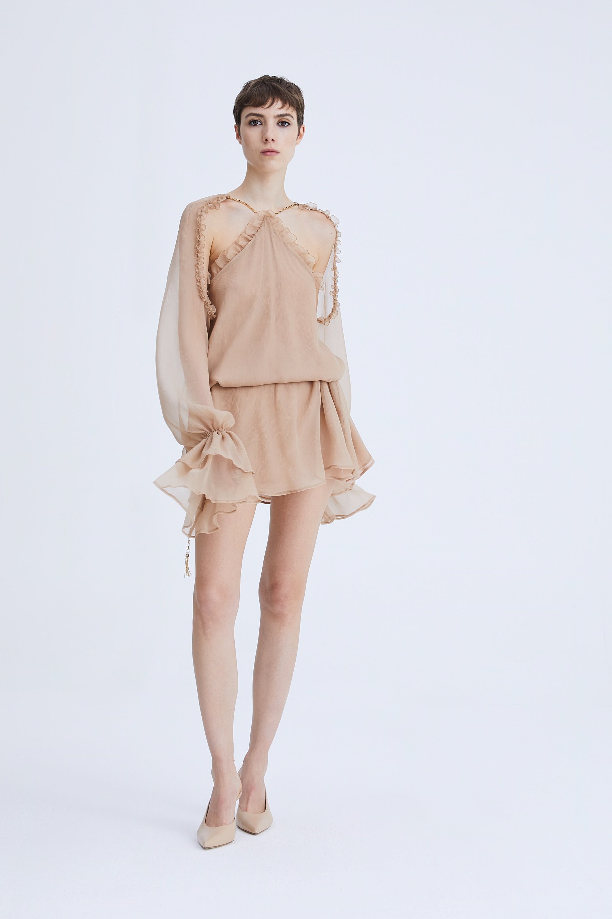 Short Chiffon Dress