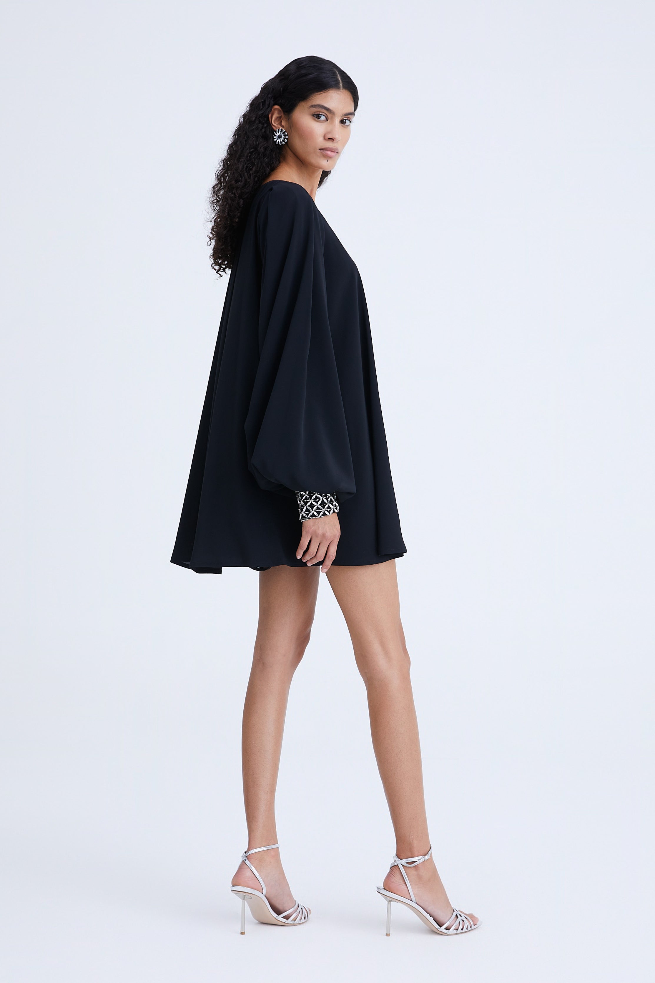 Embroidered Crepe de Chine Dress AmenStyle dress AMEN.