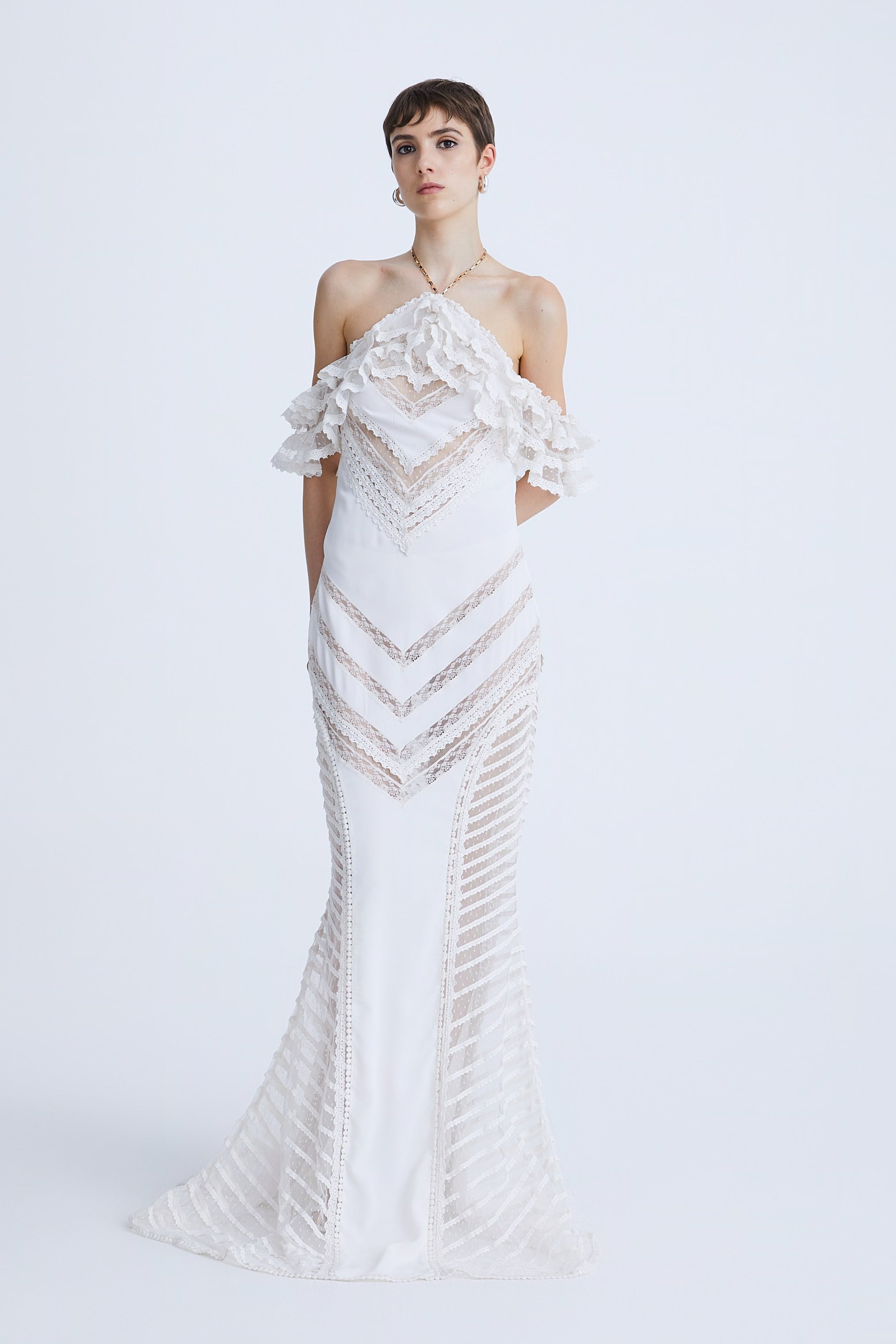 Long Crepe de Chine Dress AmenStyle dress AMEN.