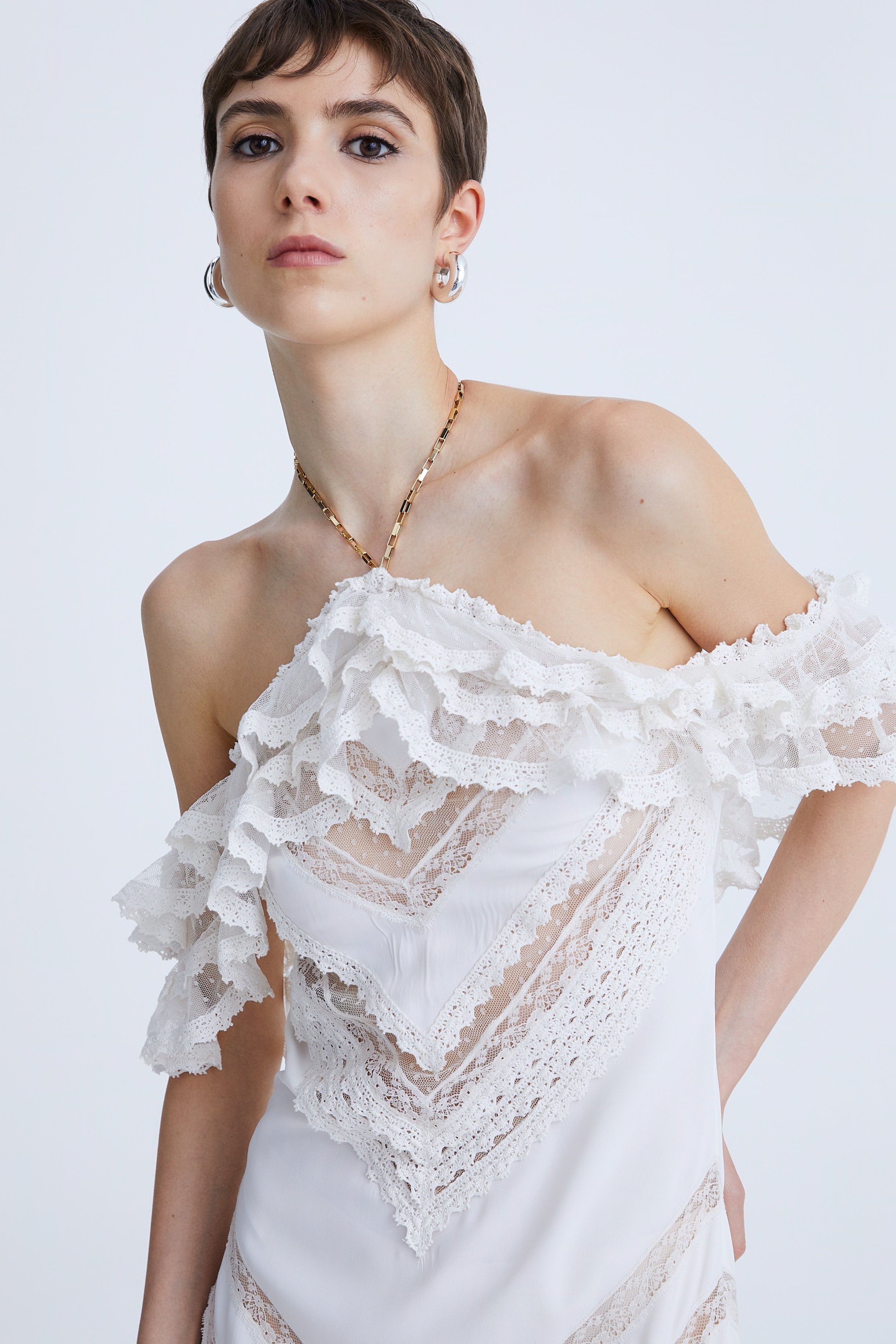 Long Crepe de Chine Dress AmenStyle dress AMEN.