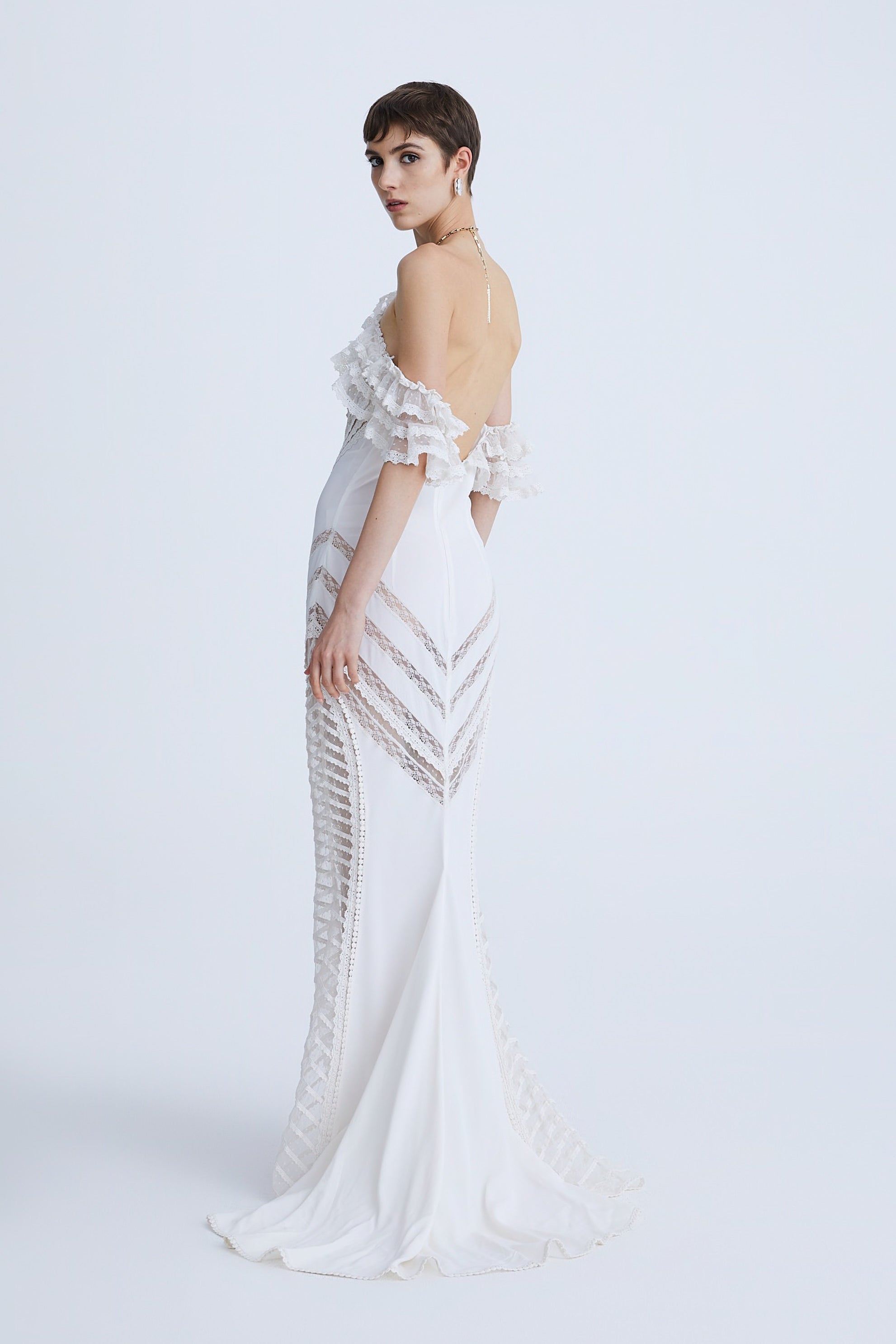 Long Crepe de Chine Dress AmenStyle dress AMEN.