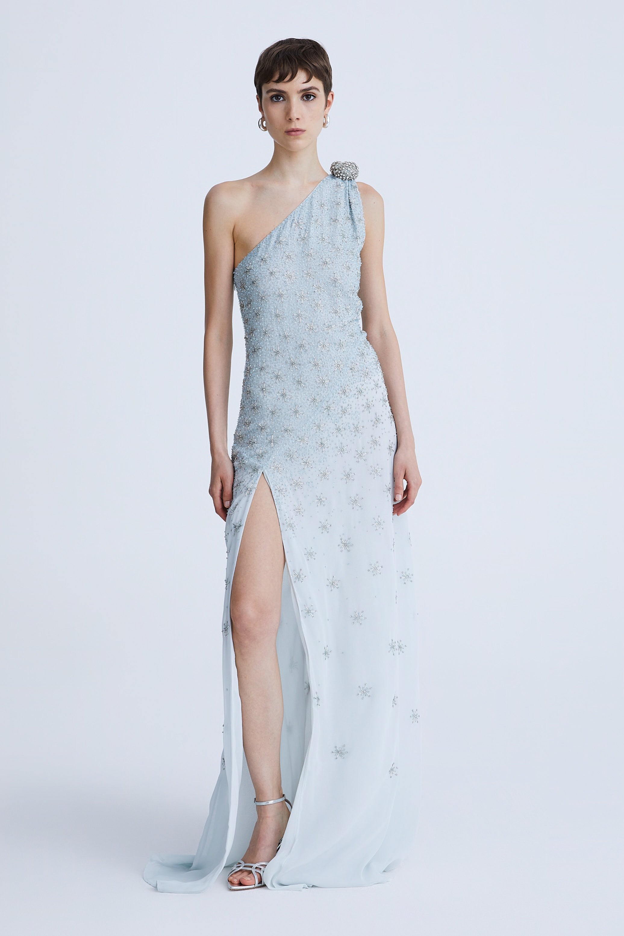 One-Shoulder Embellished Dress