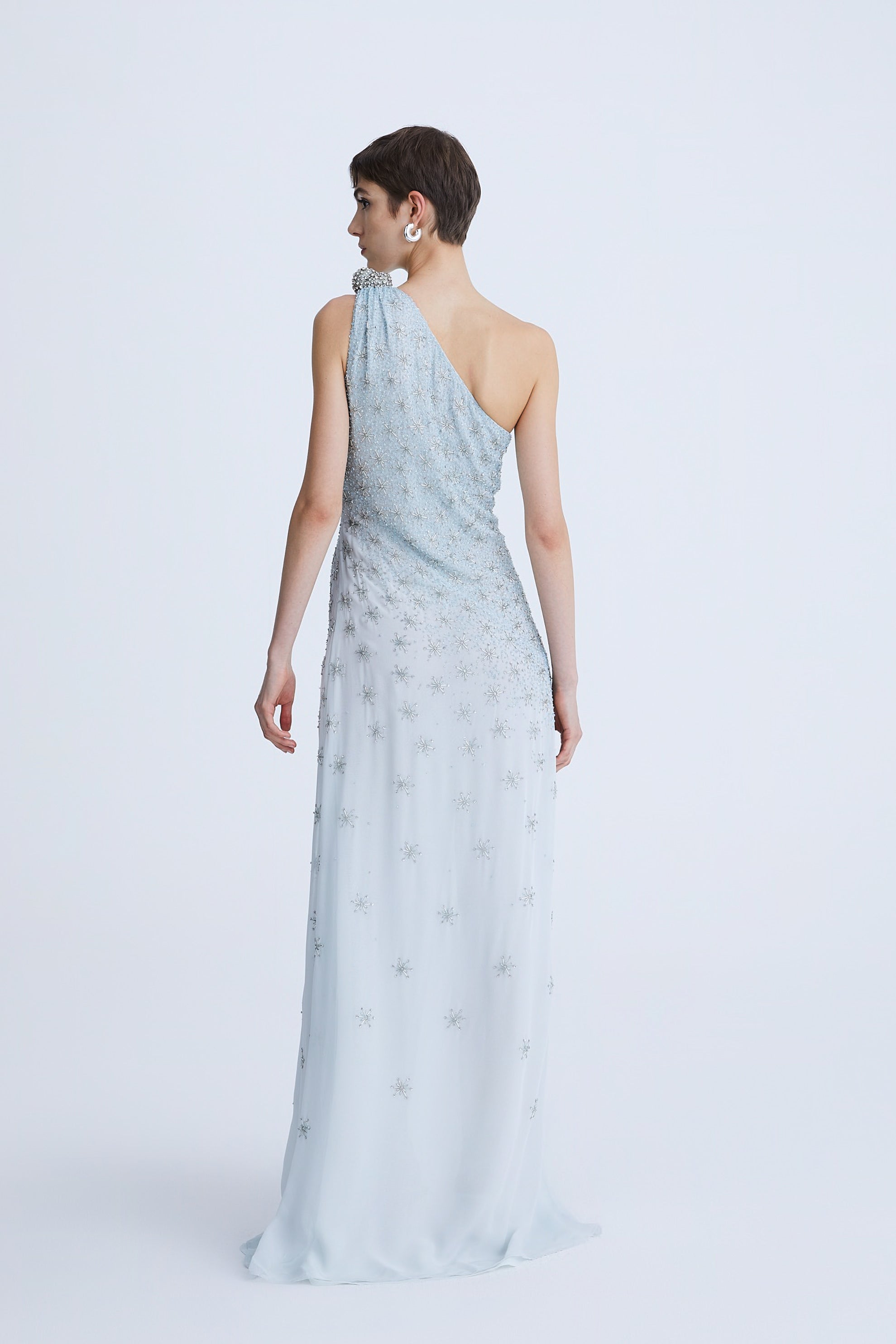 One-Shoulder Embellished Dress