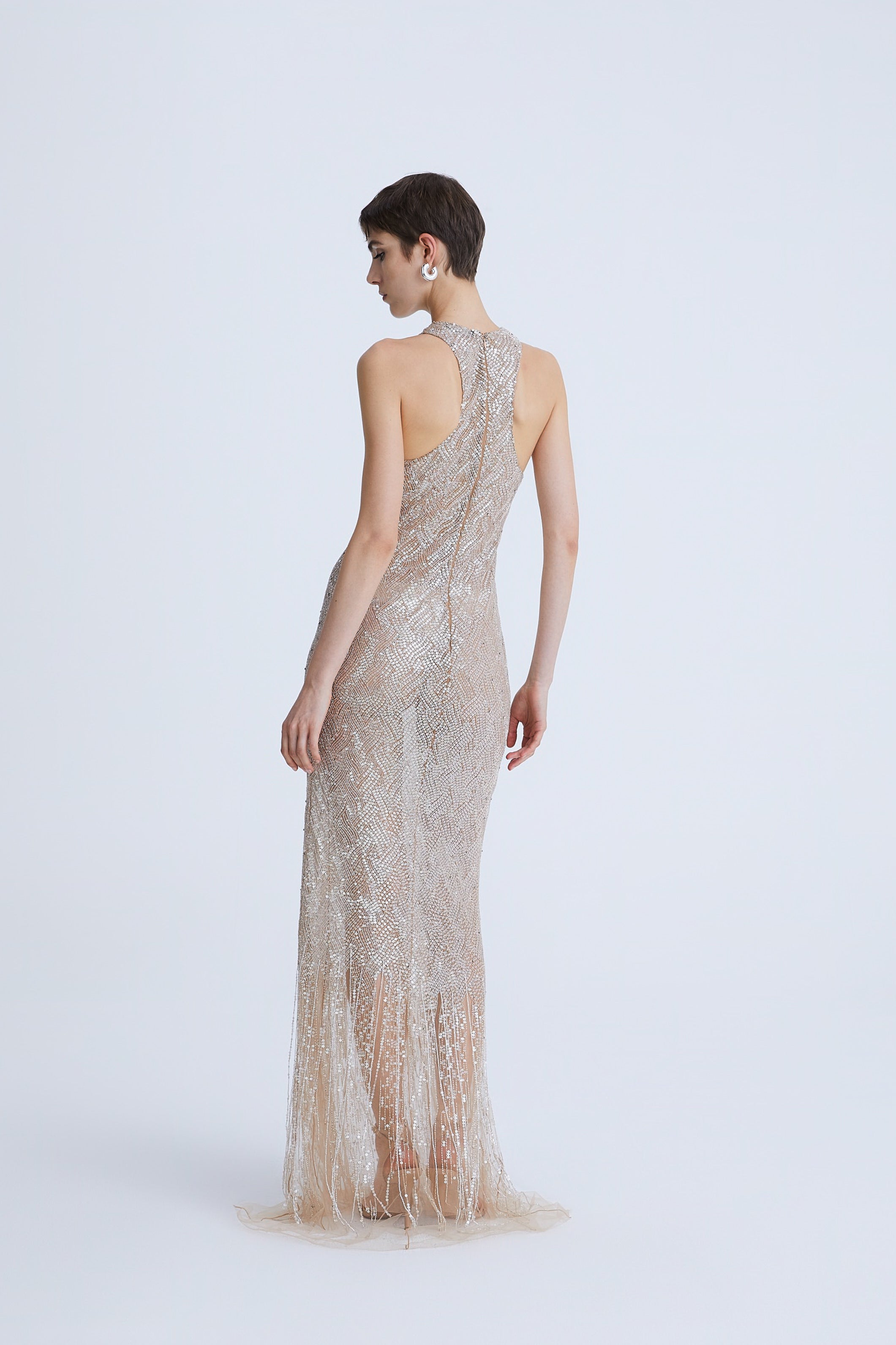 Sequin Nude Dress