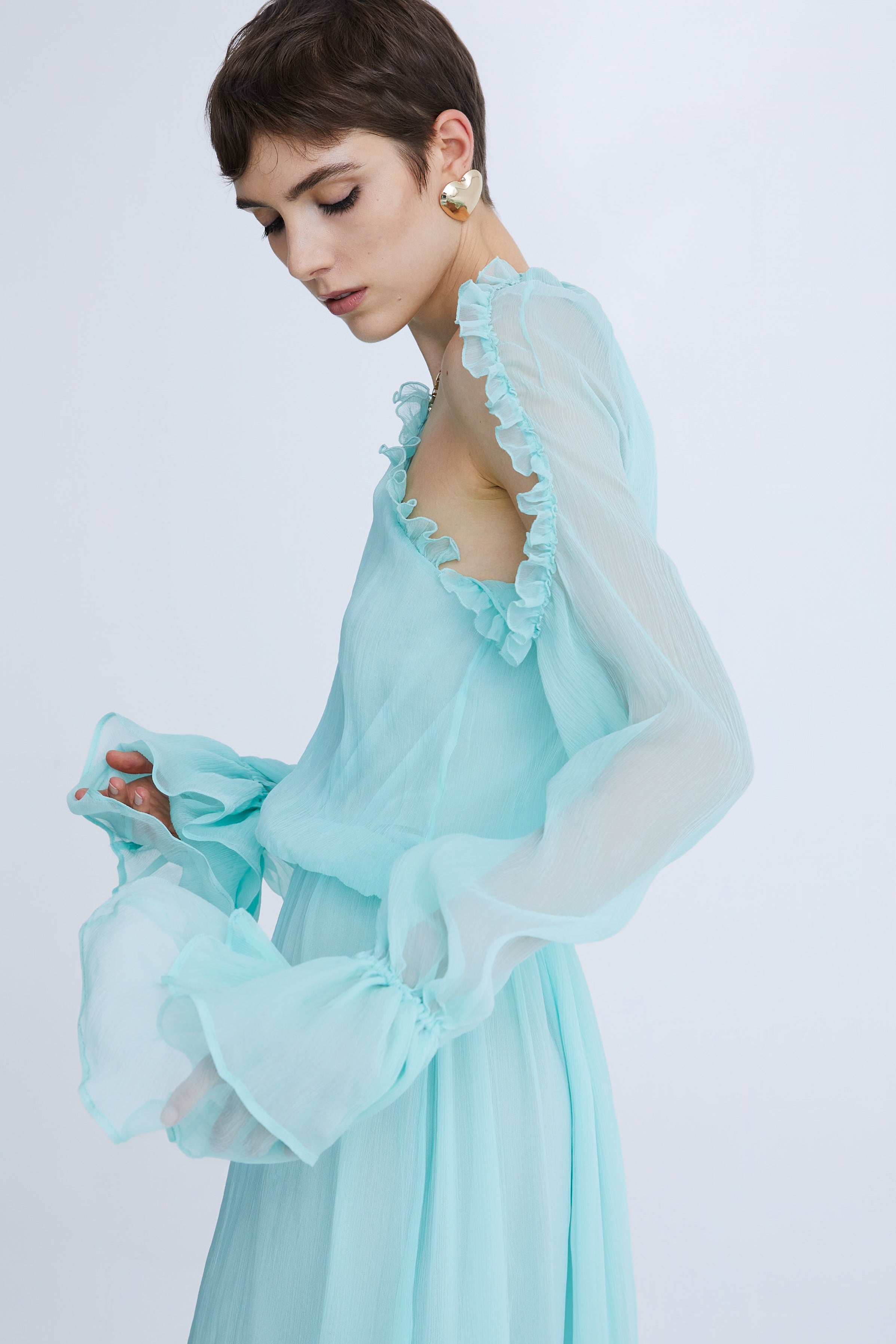 Long Silk Chiffon Dress AmenStyle dress AMEN.