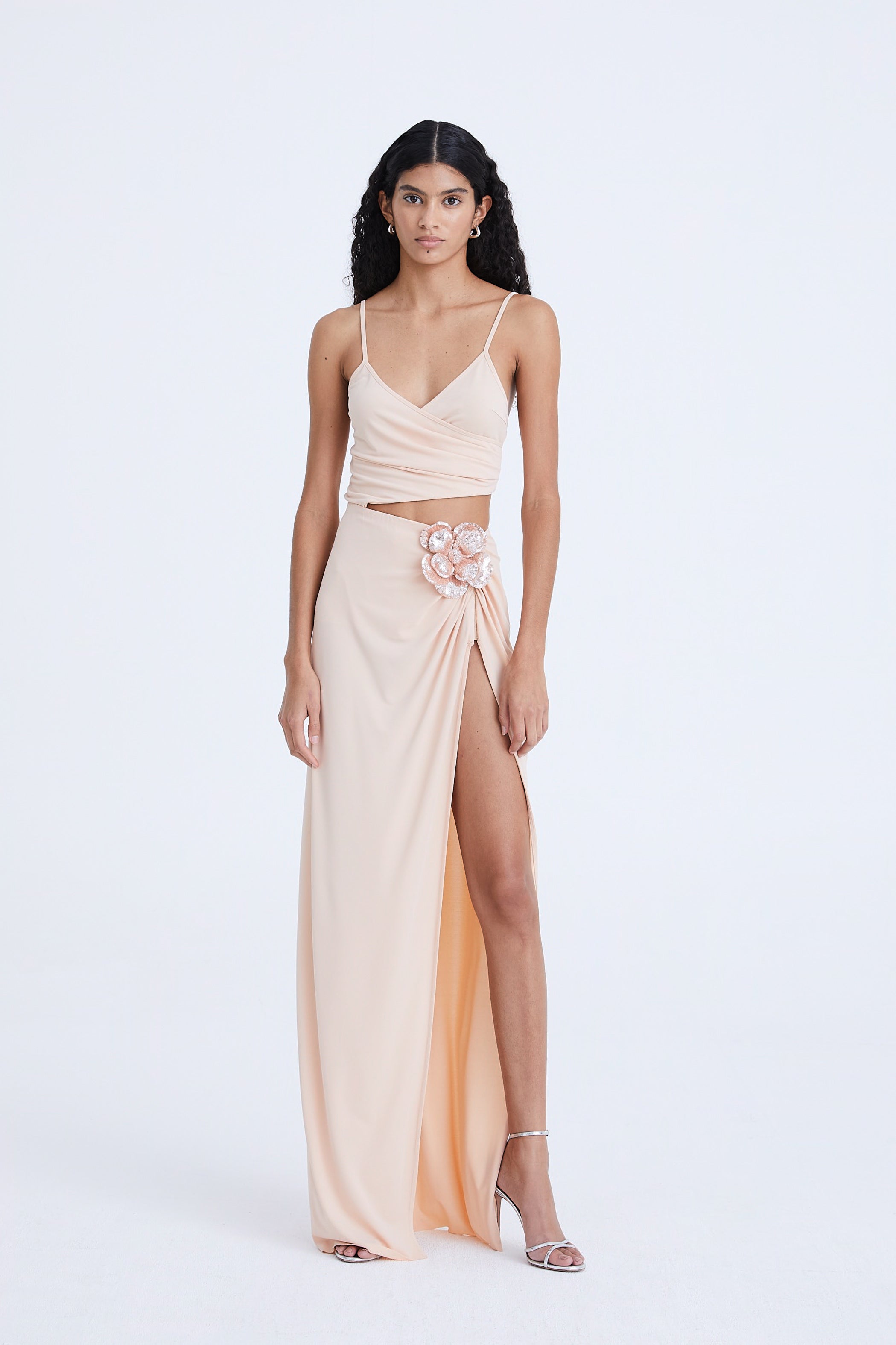 Long Dress with Flower