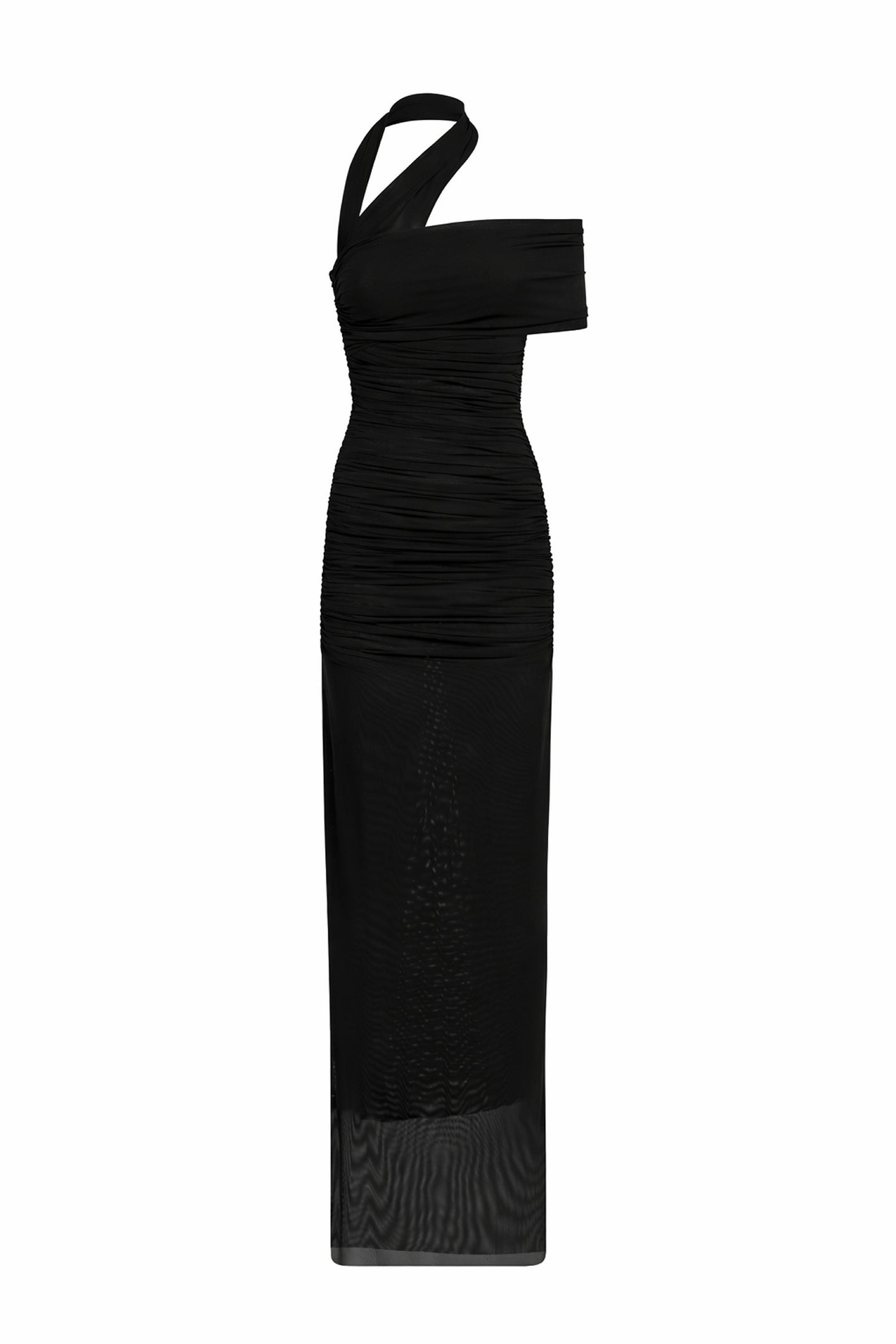 Long Dress in Stretch Net