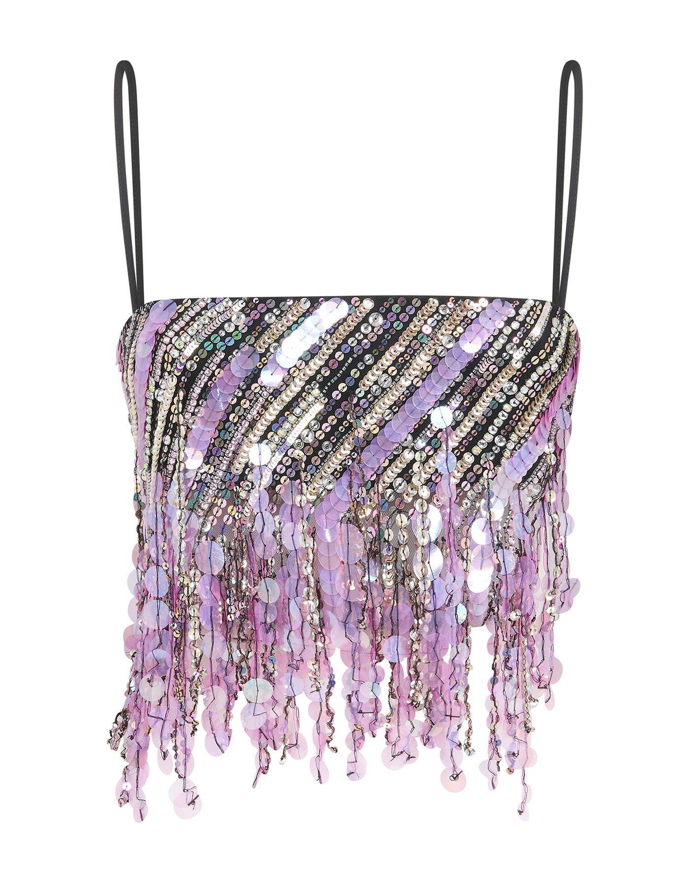 Pink Sequin Fringe Top AmenStyle shirt AMEN.