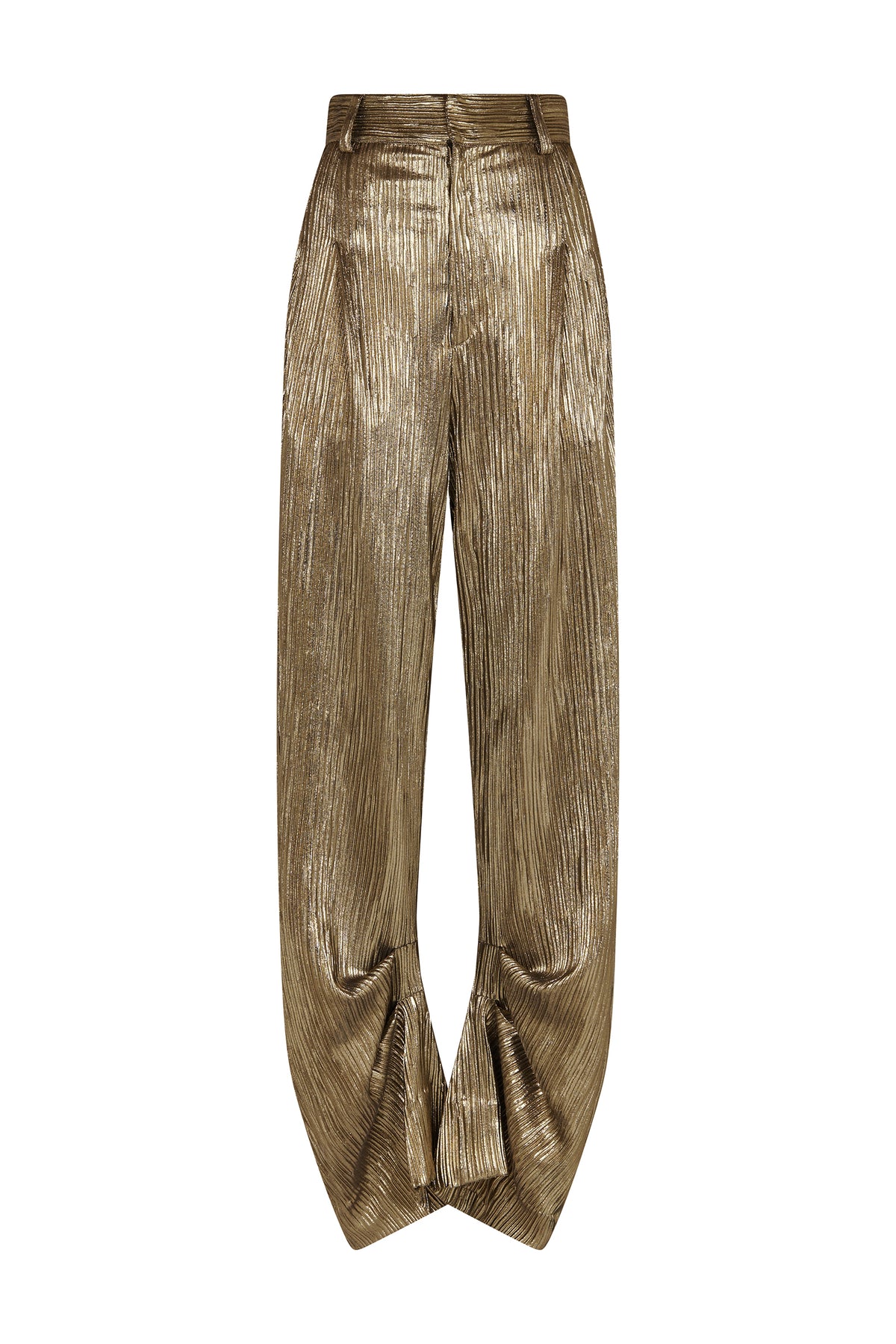 Gold Laminated Pants