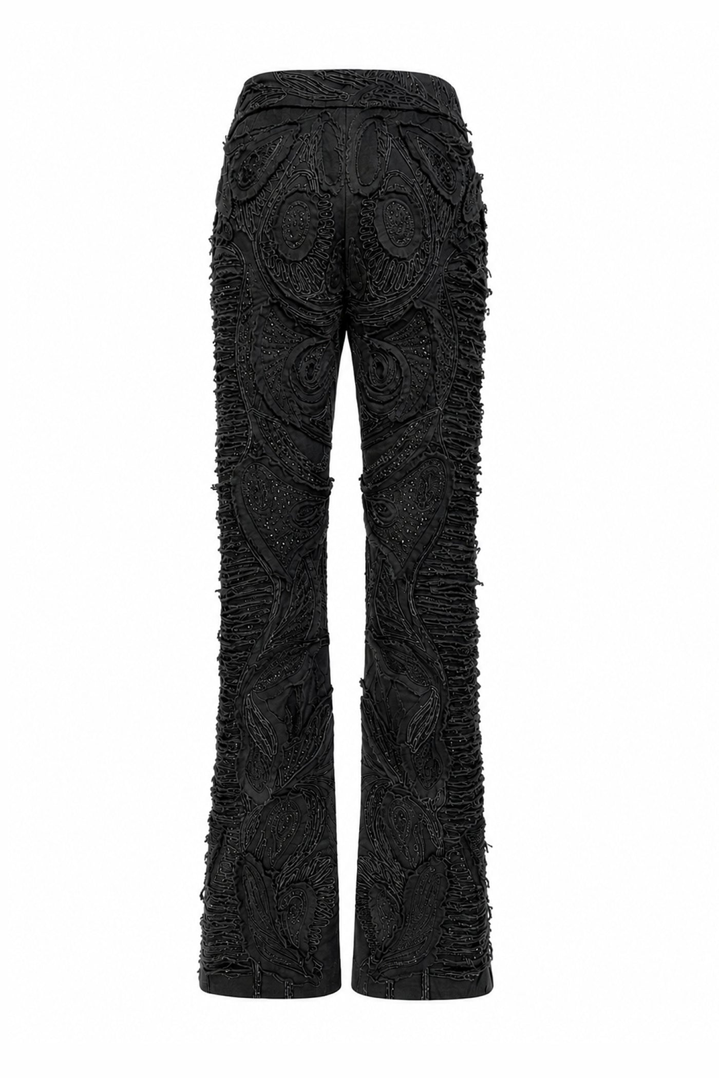 Embroidered Canvas Pants