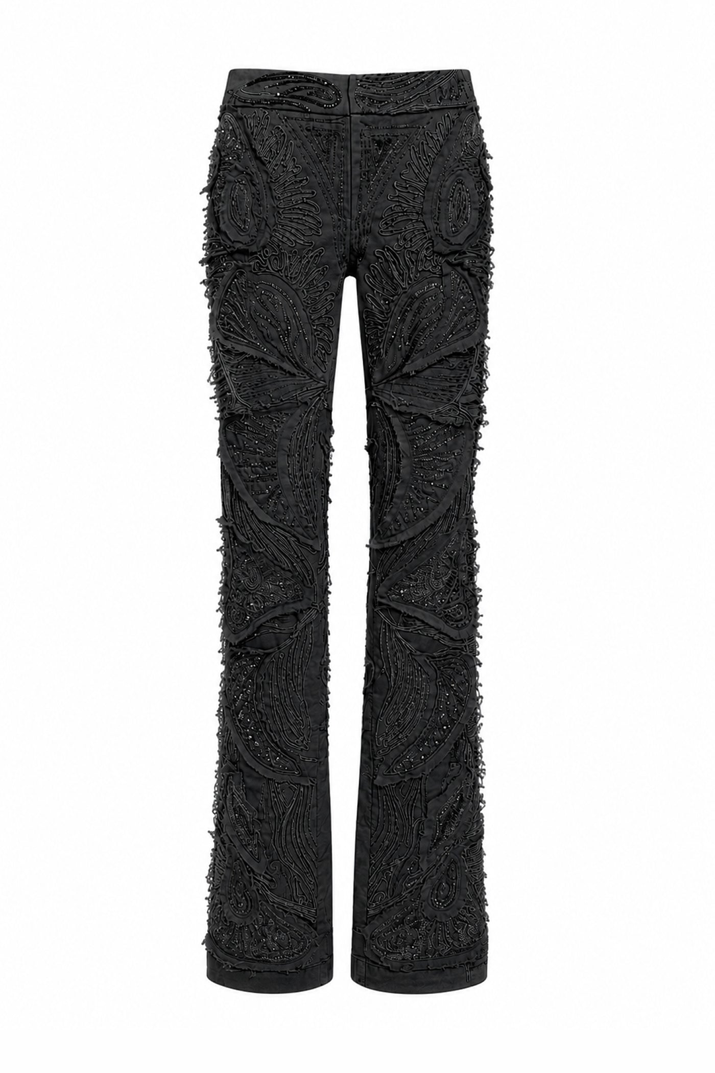 Embroidered Canvas Pants