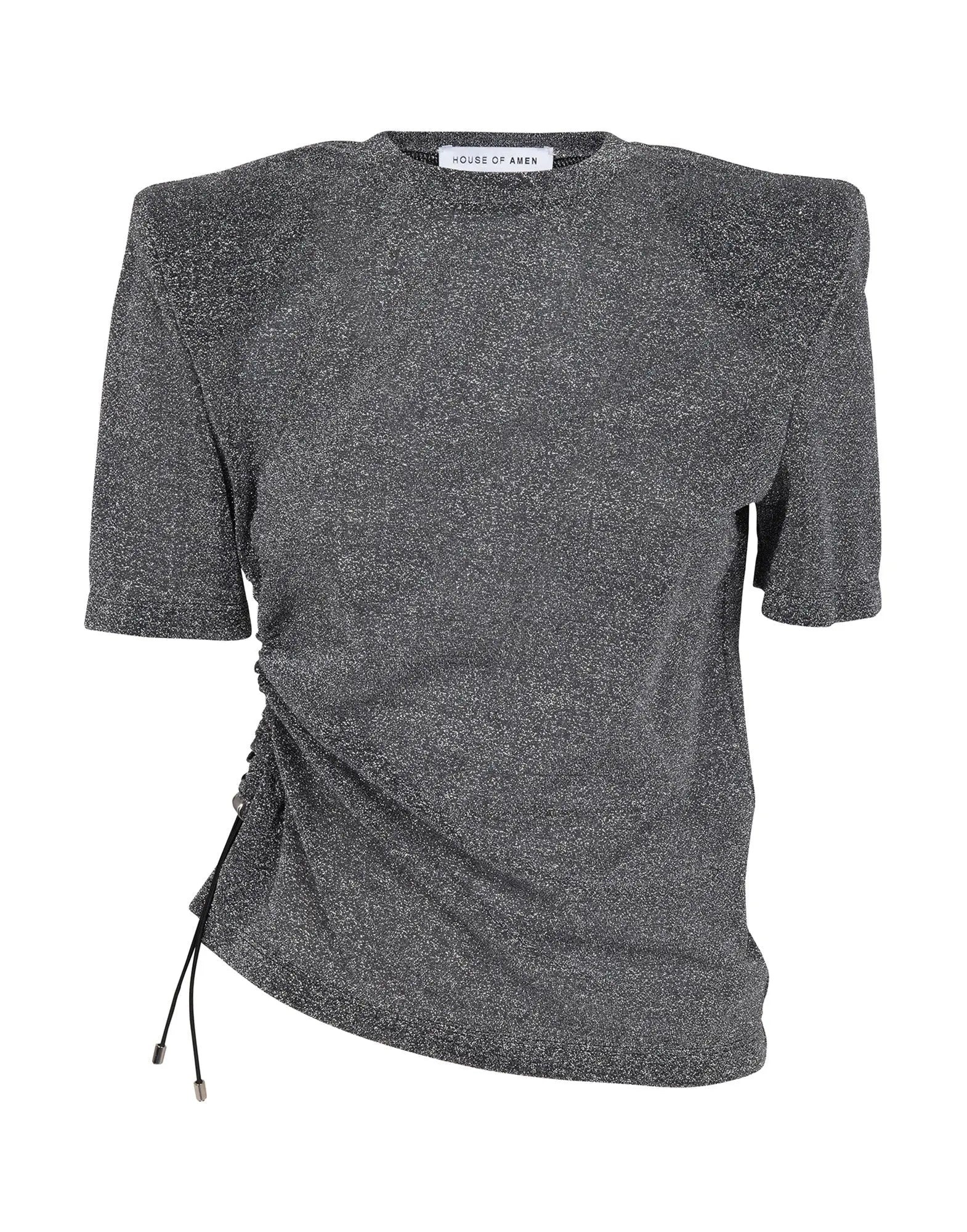 T-shirt in fuxia lurex House Of Amen