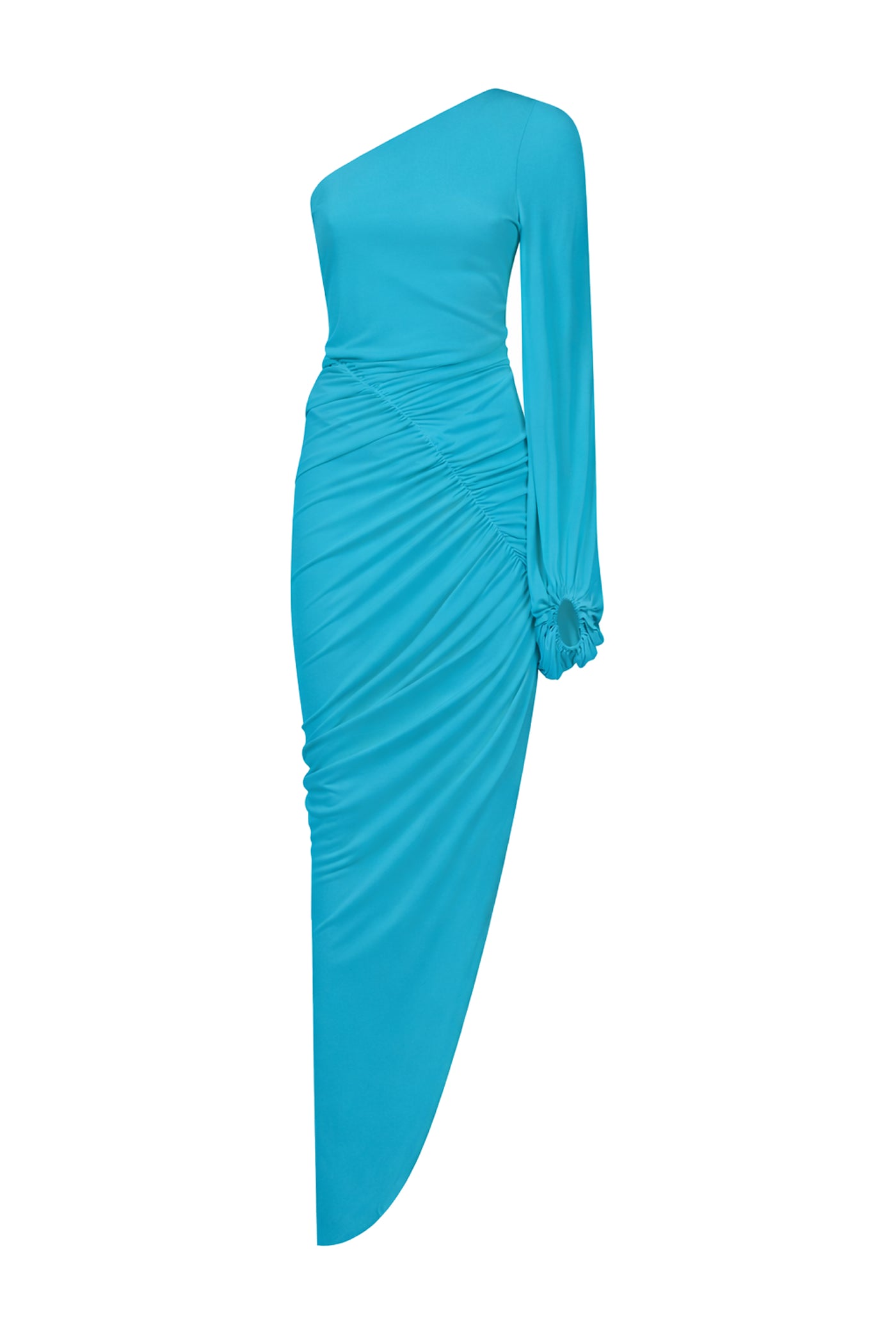 Draped One-Shoulder Jersey Dress Draped One-Shoulder Jersey Dress