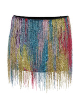 Skirt with fringes