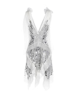 Paillettes embroidery dress