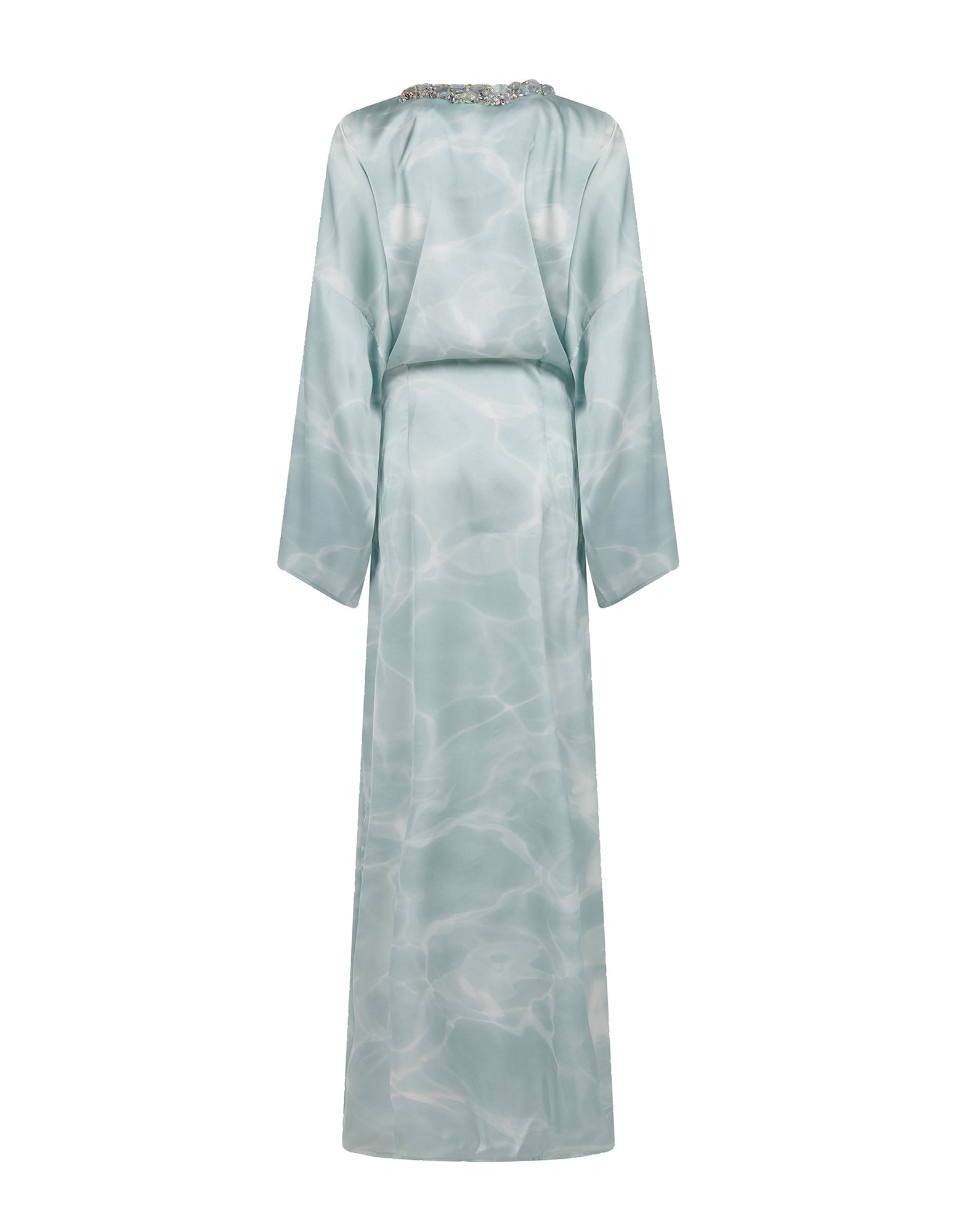 Kaftan in printed satin AMEN AmenStyle