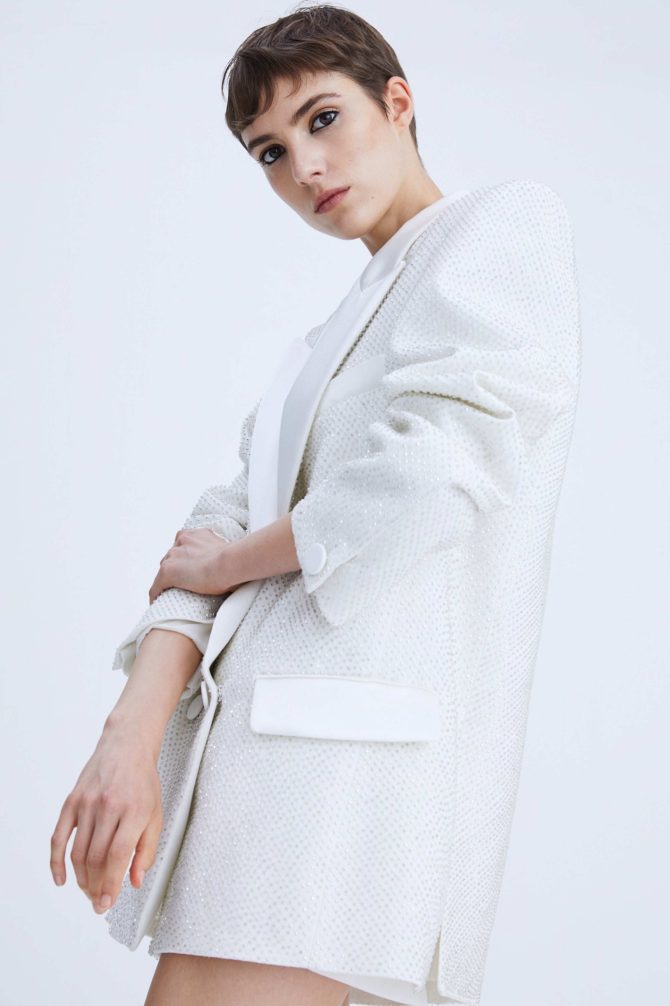 Embellished Crepe Over Jacket