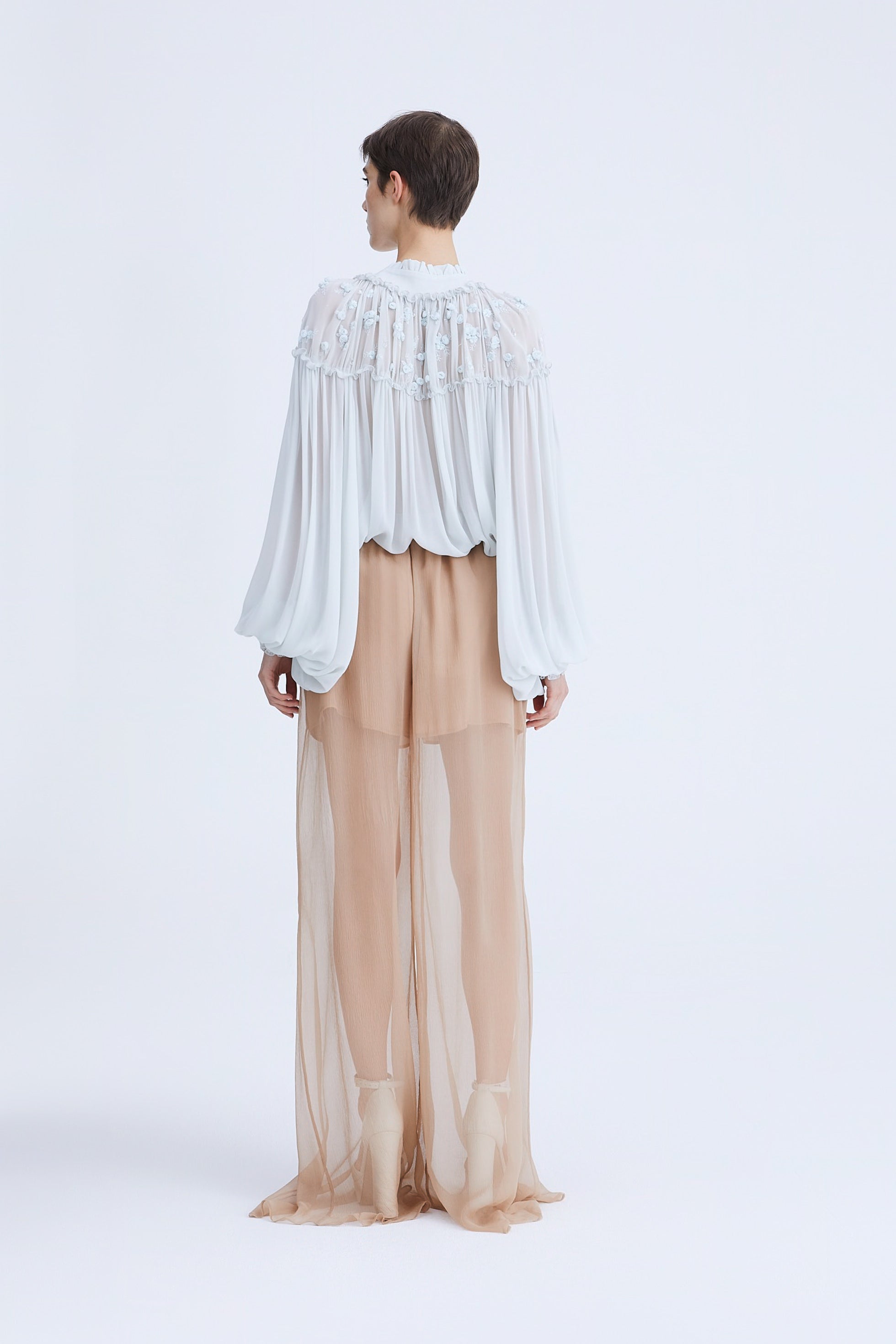 Silk Chiffon Pants