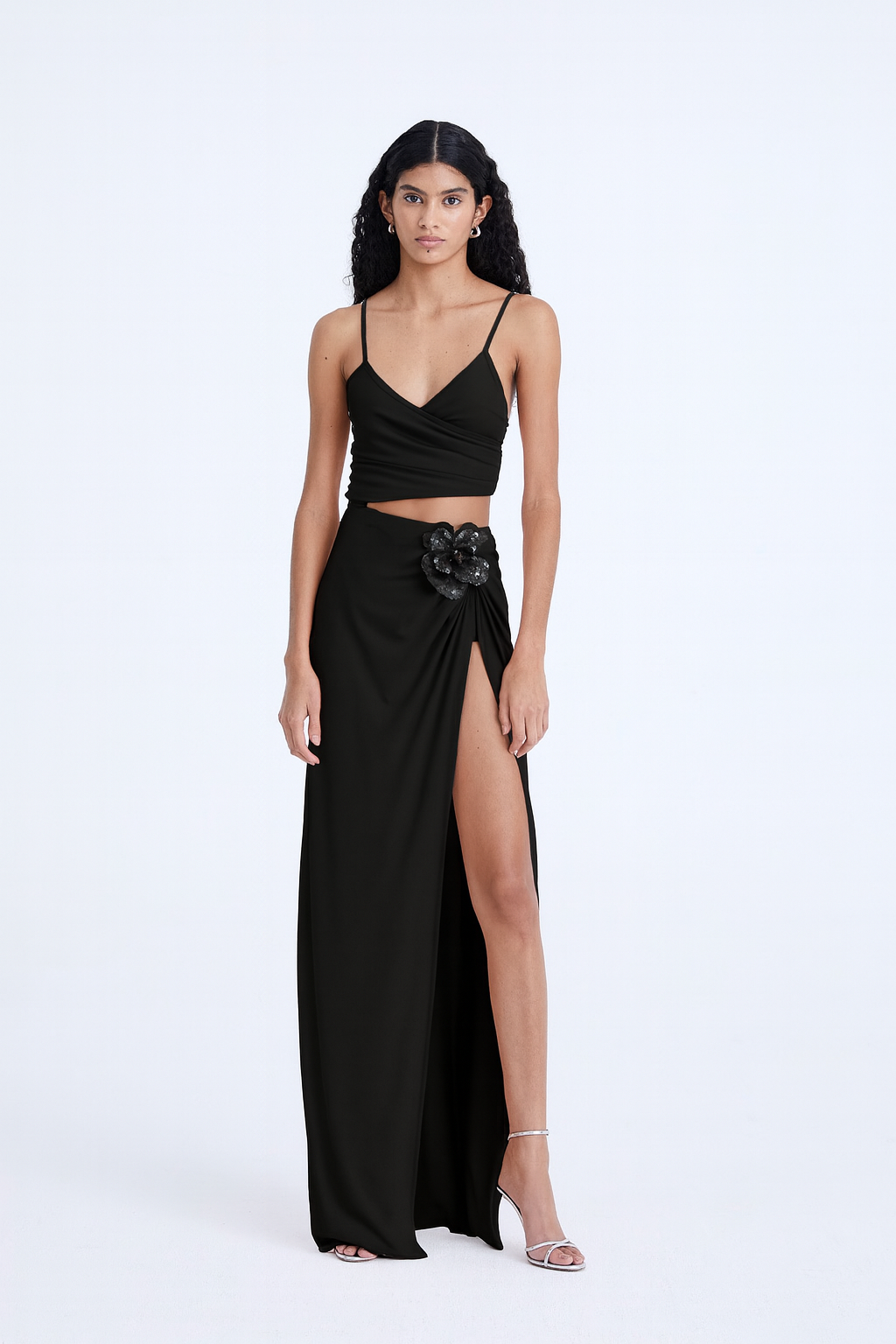 Long Dress with Flower
