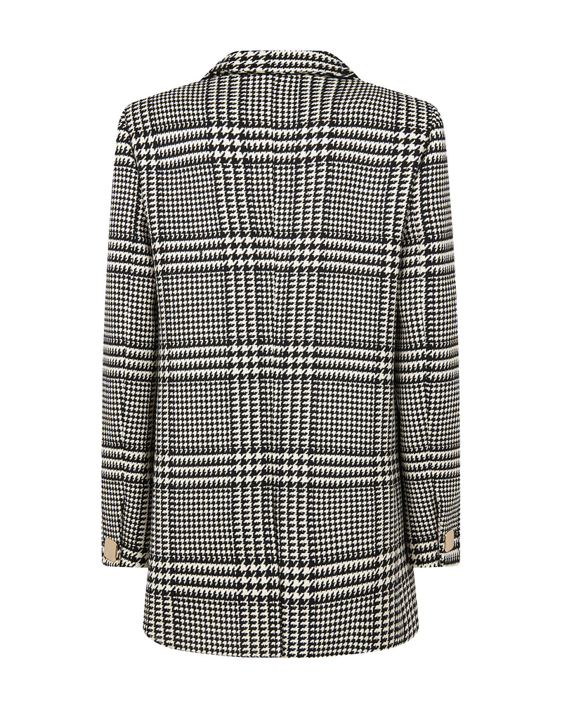Oversized blazer in prince of wales