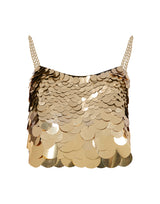 Gold sequined top