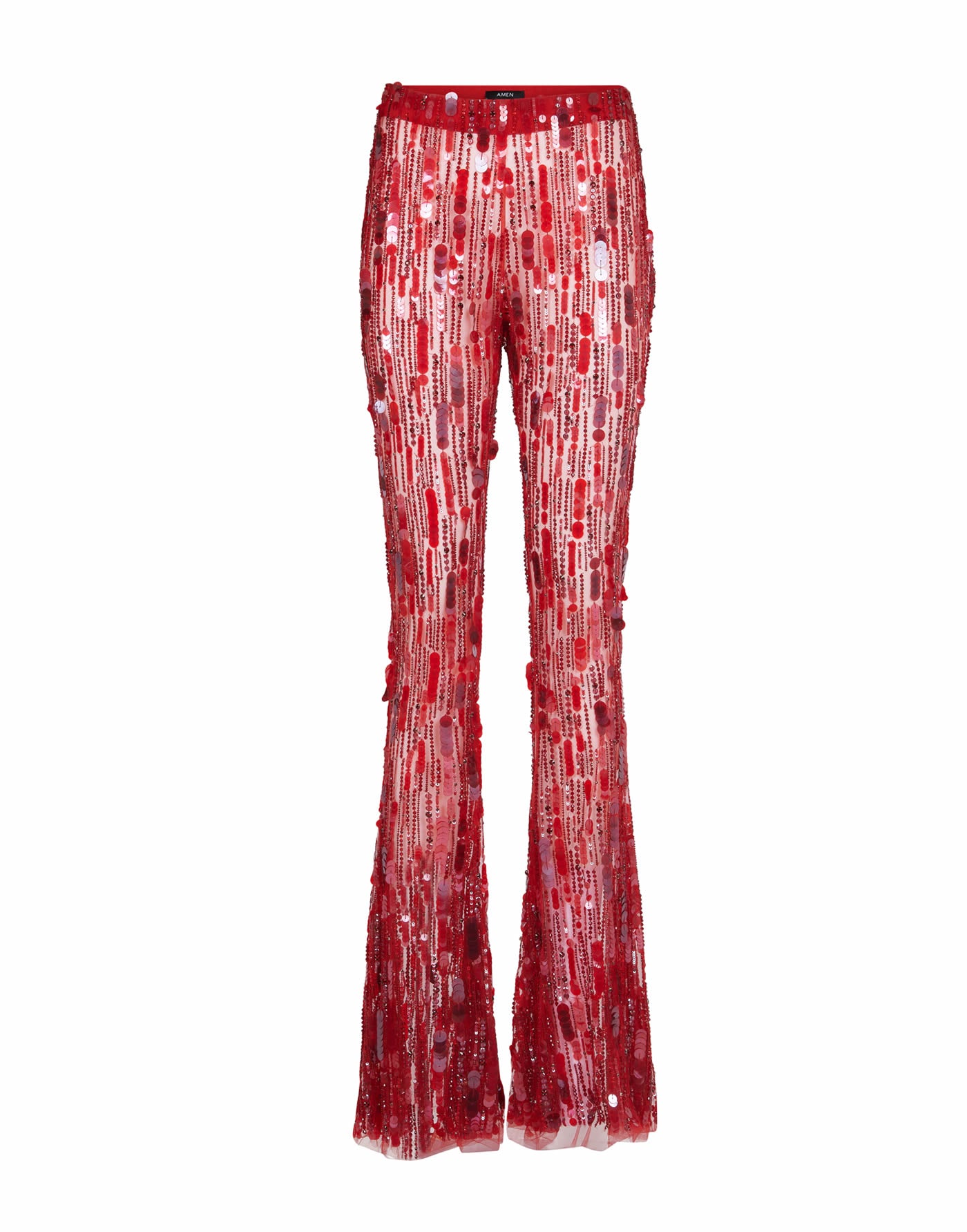 Flared Pants with Embellishment