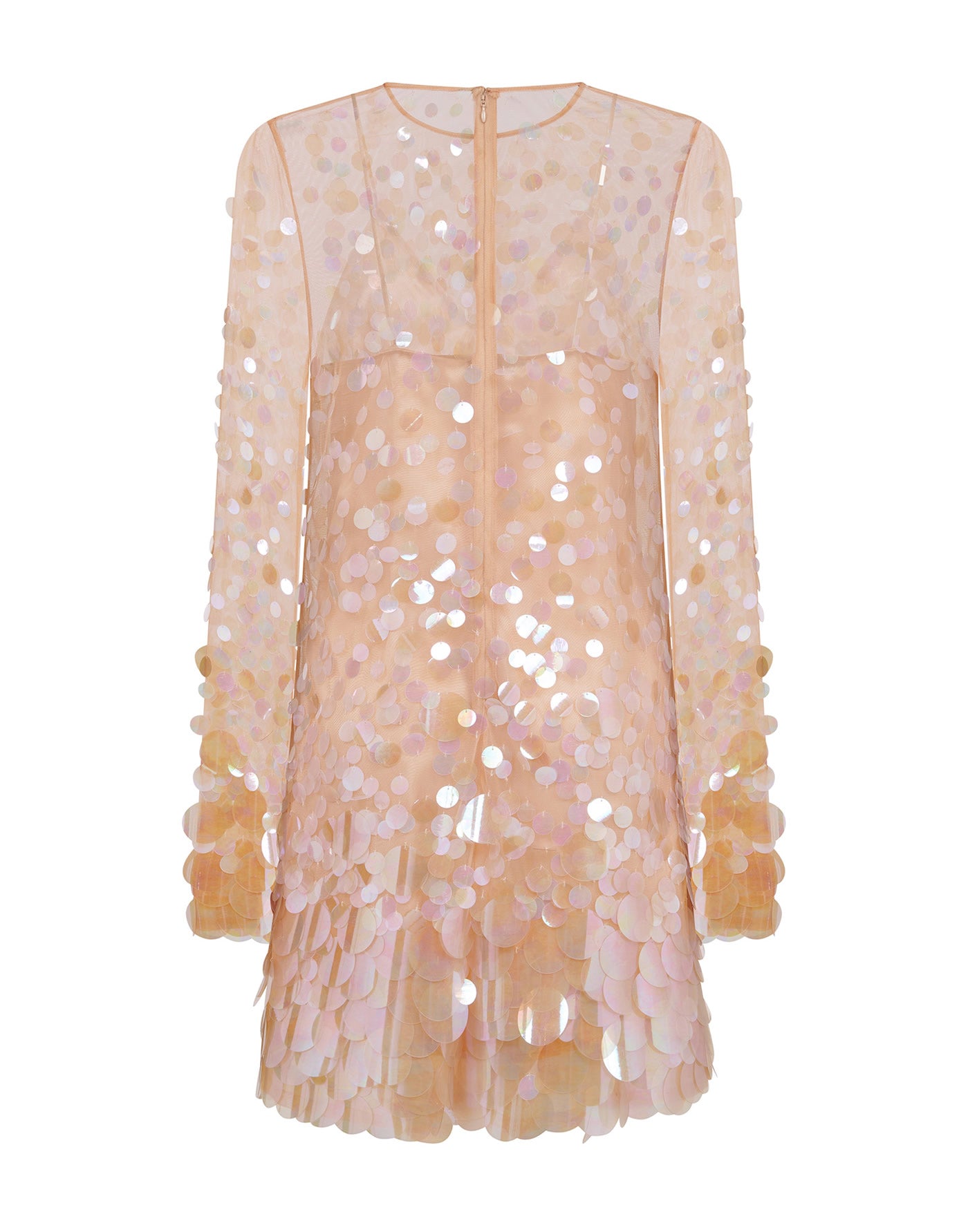 Dress in net with sequins