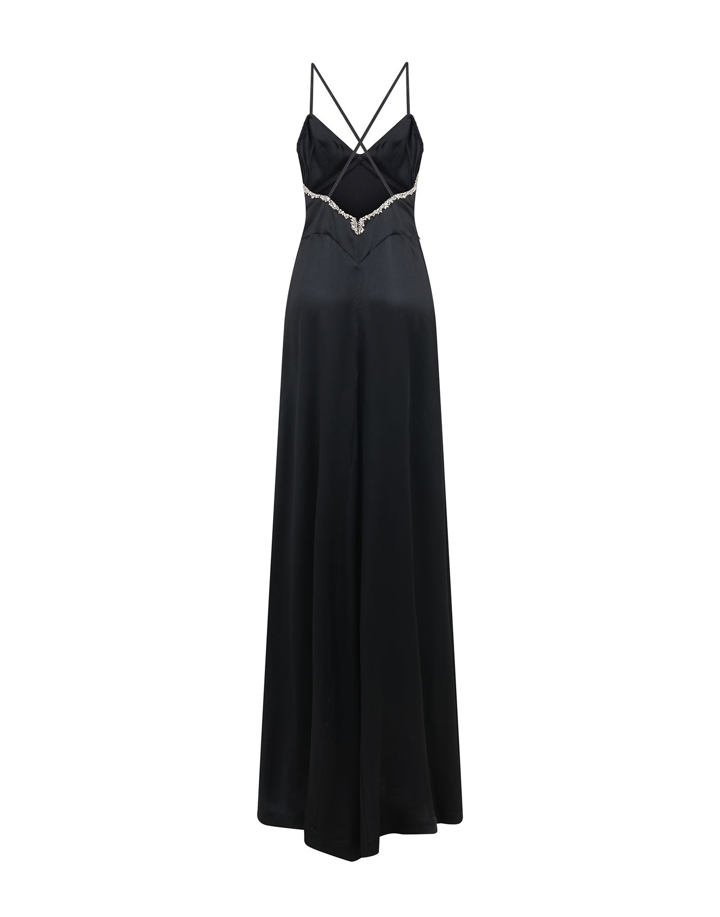 Long dress in satin - AmenStyle