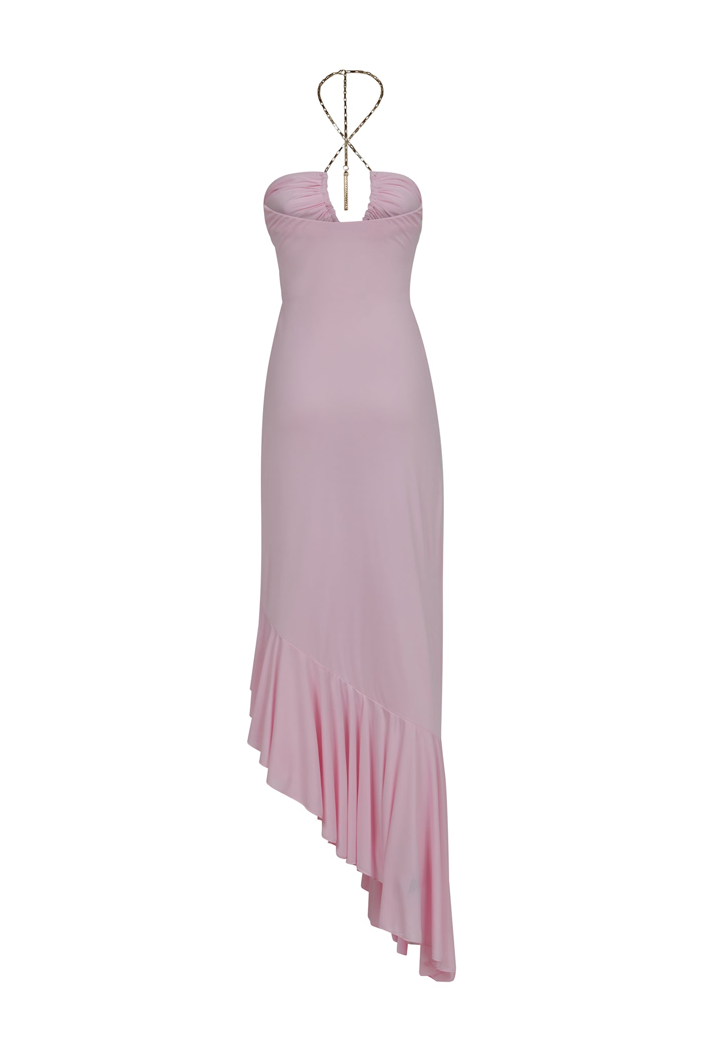 shiny halter dress Prim Halter Shiny Satin Mini Dress