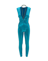 Jumpsuit in laminated jersey