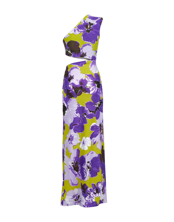 Gathered long dress