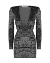 Dress in crushed velvet