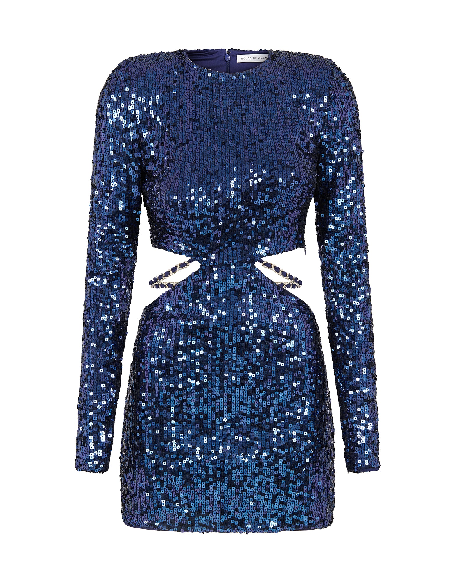 Dress in sequins with chain - House Of Amen FW23 – AmenStyle