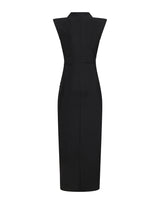 Long dress in lycra with chain