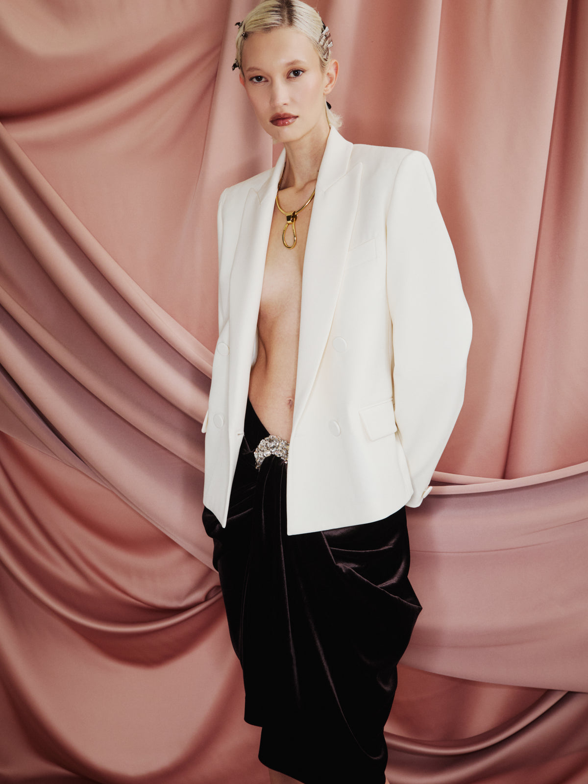 Wool Gabardine Blazer