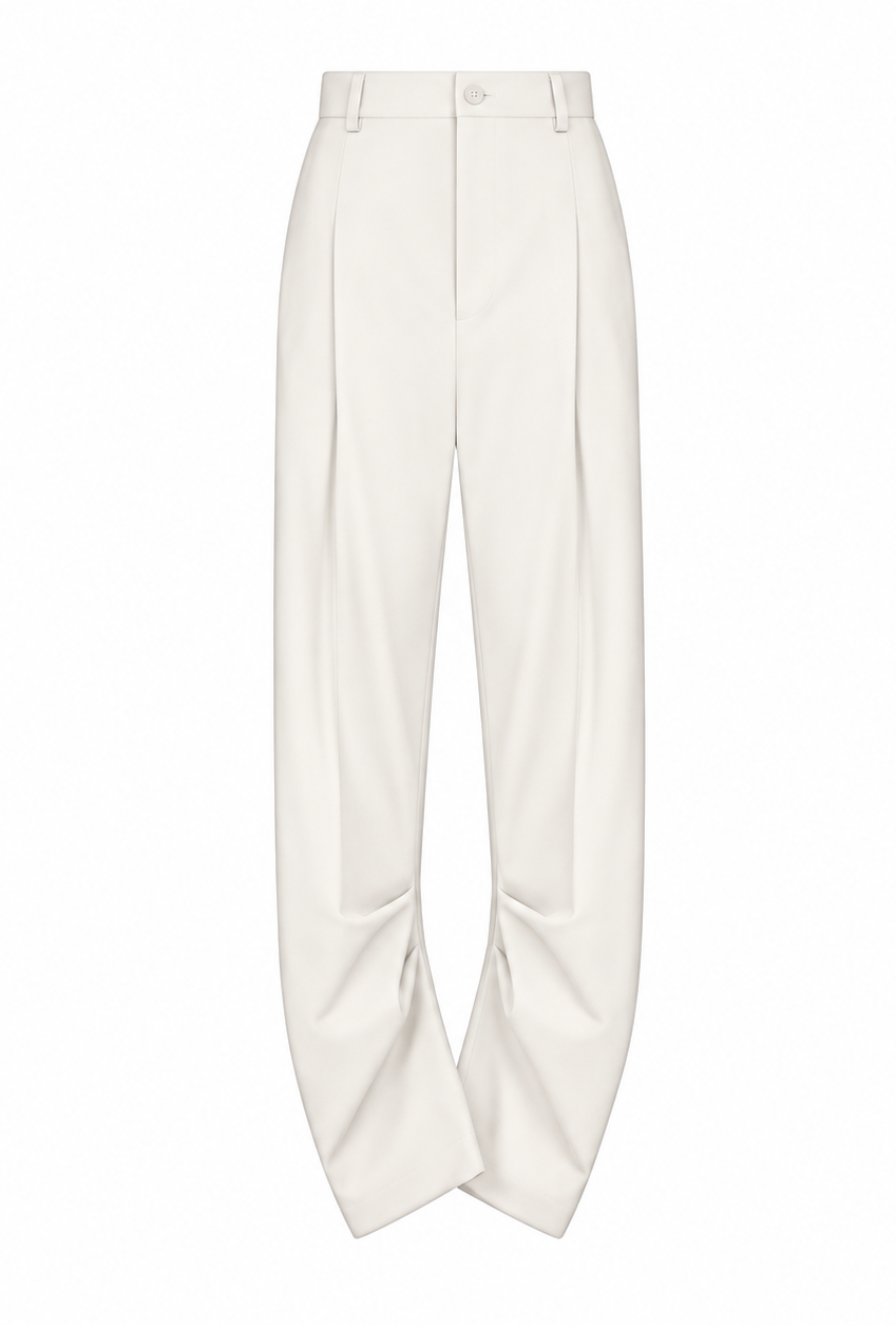amen-draped-wool-gabardine-pants-black-front