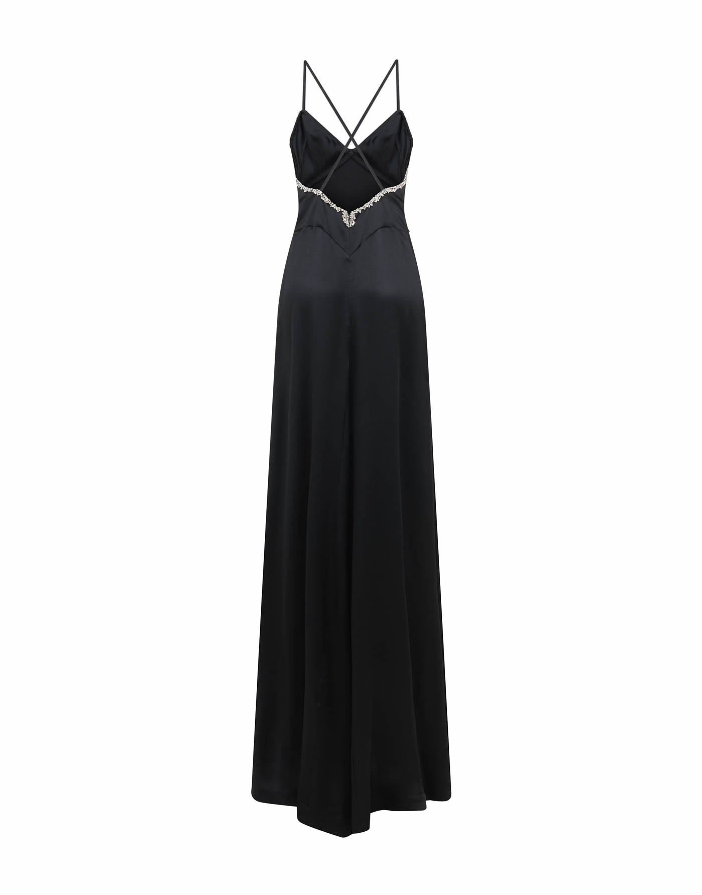 LONG DRESS IN SATIN - AmenStyle dress