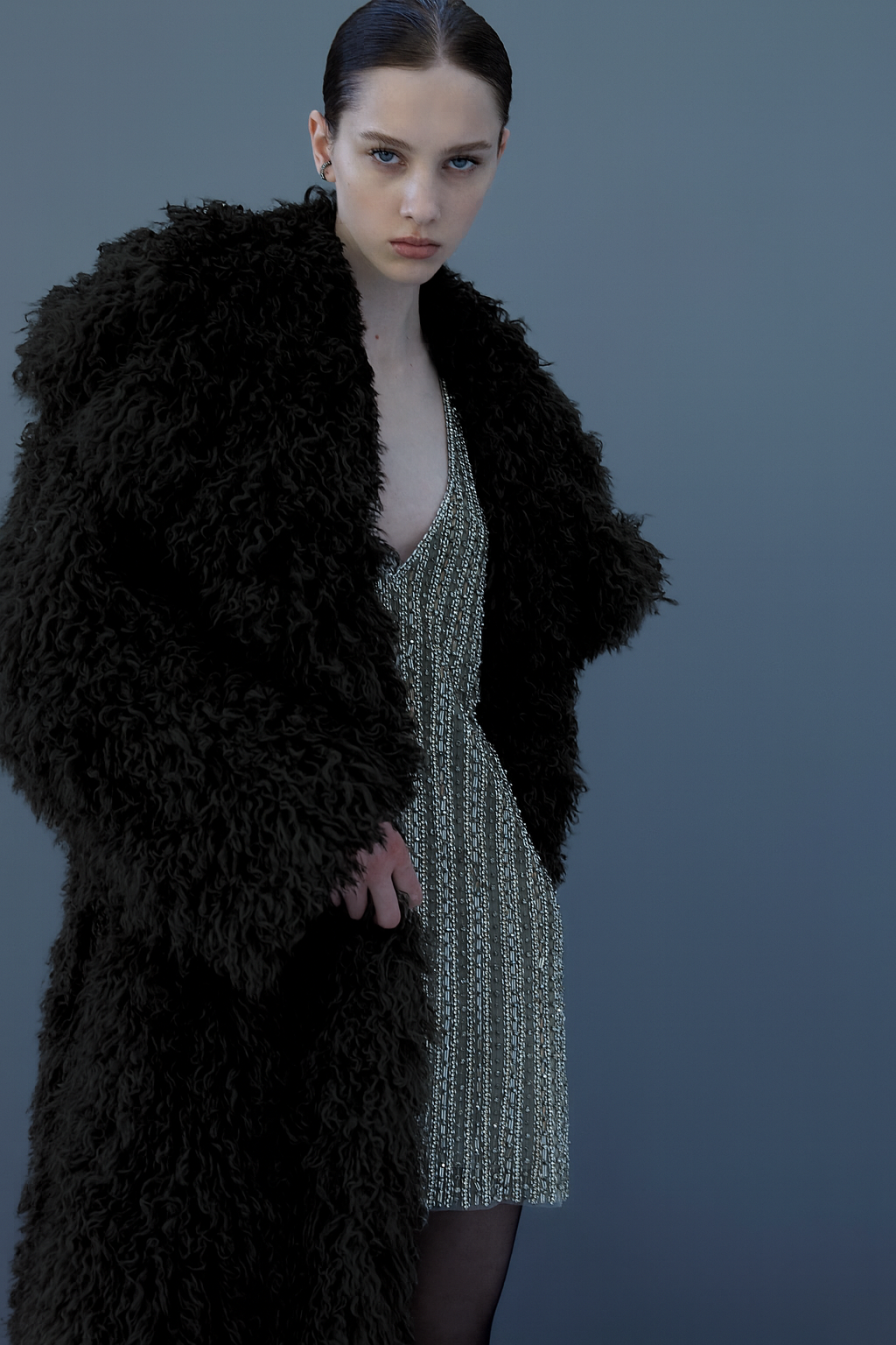Faux Fur Long Coat