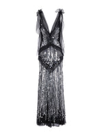 Long dress with embroidery