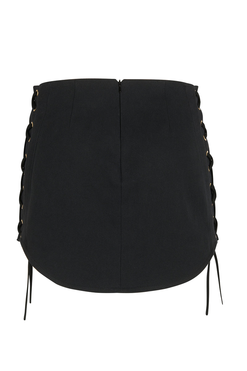 Drill lacing skirt