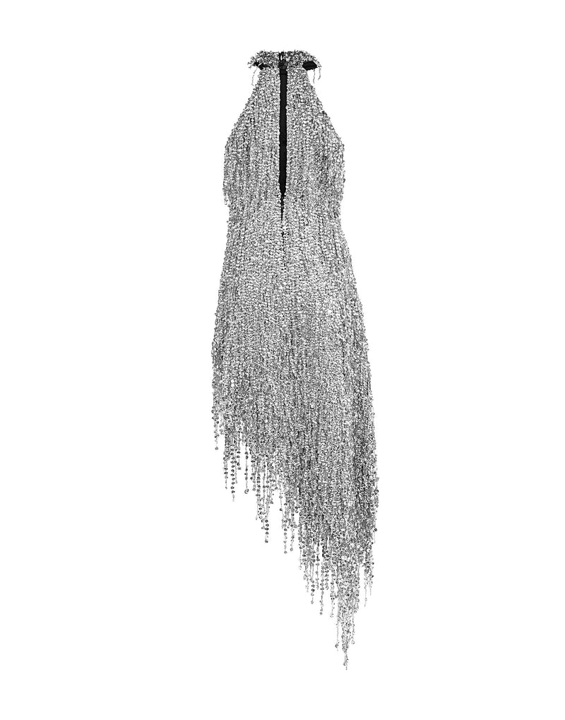 Long dress with fringes