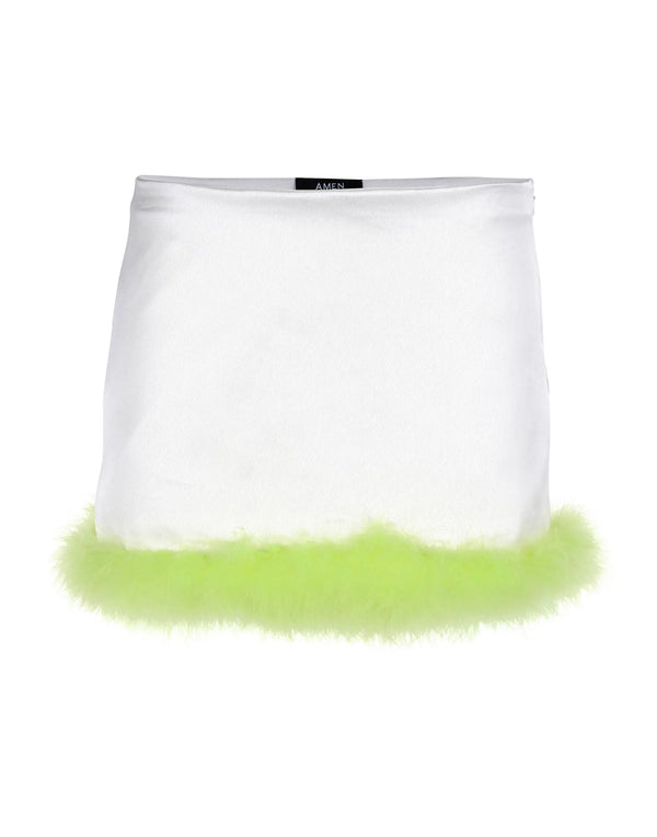 Marabù twill mini skirt