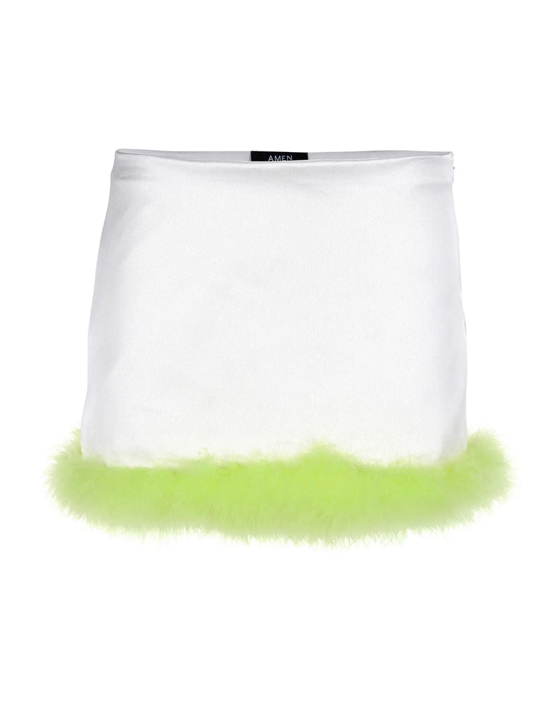 Marabù twill mini skirt